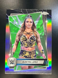 2025 Topps Chrome WWE #95 Elektra Lopez Neon Green & Black Refractor