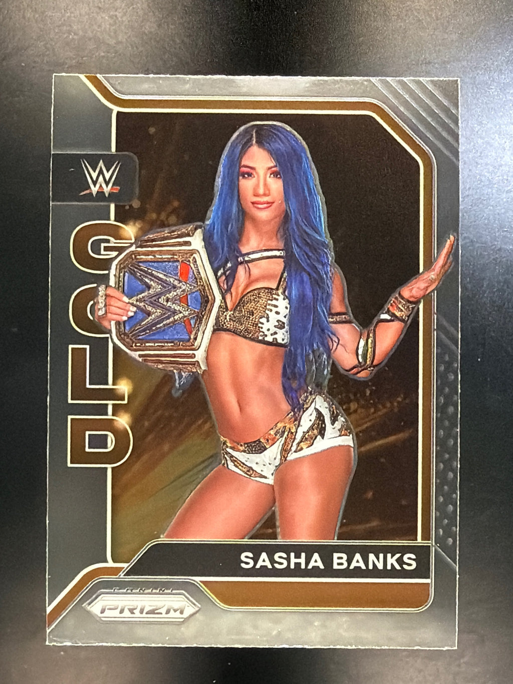 2022 Panini Prizm WWE #8 Sasha Banks WWE Gold