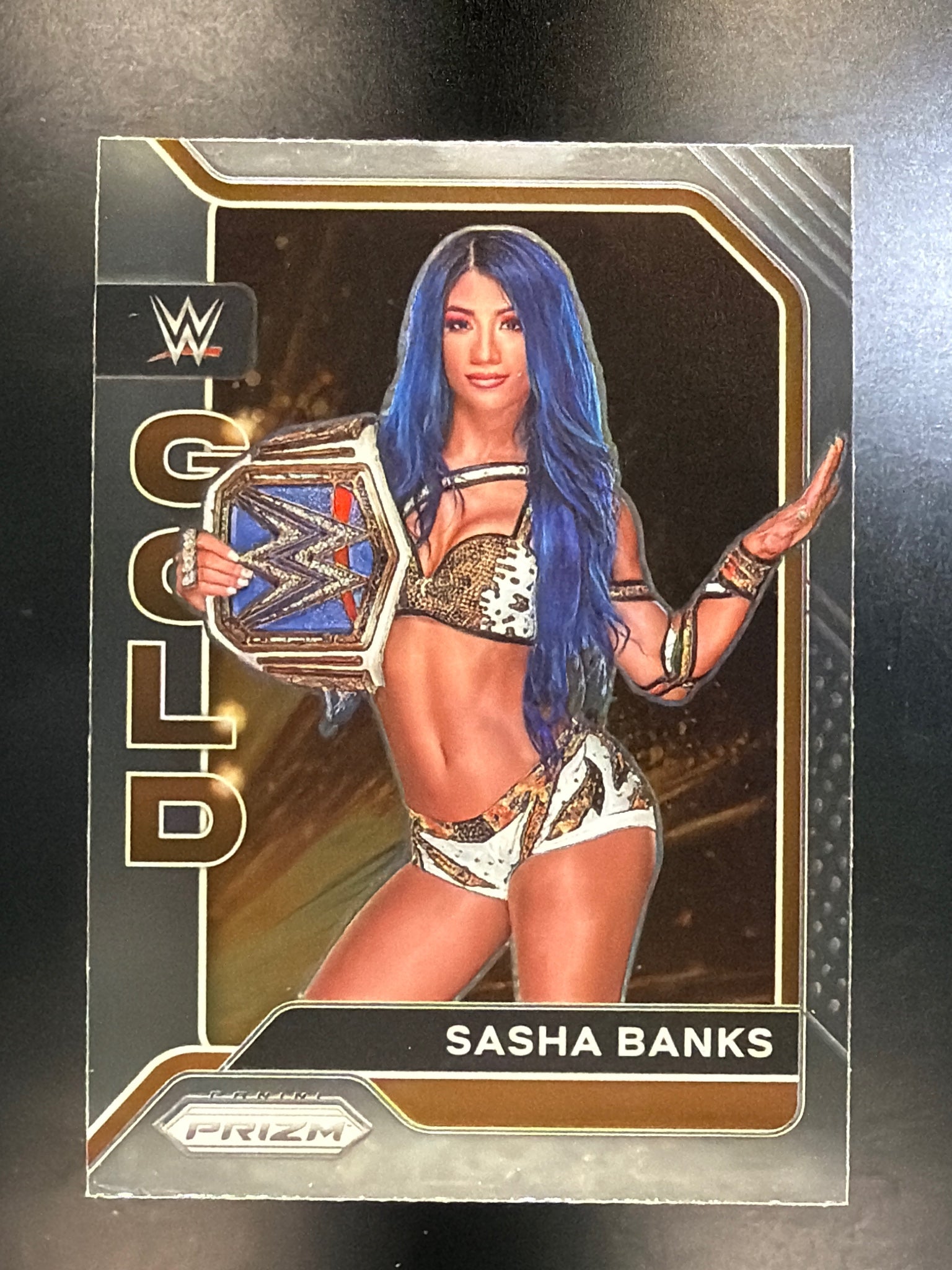 2022 Panini Prizm WWE #8 Sasha Banks WWE Gold