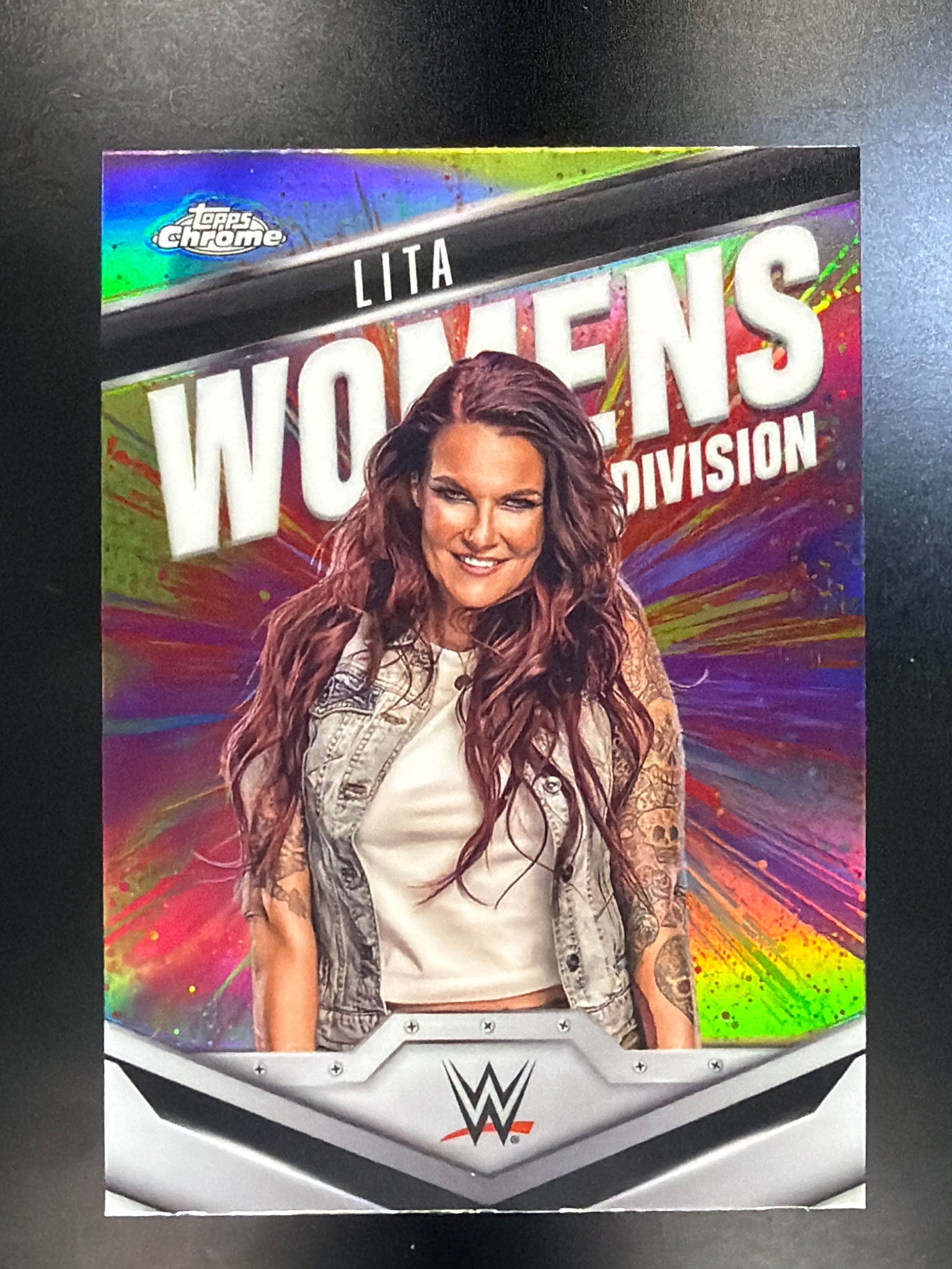 2025 Topps Chrome WWE #WD-LIT Lita Women's Division Refractor