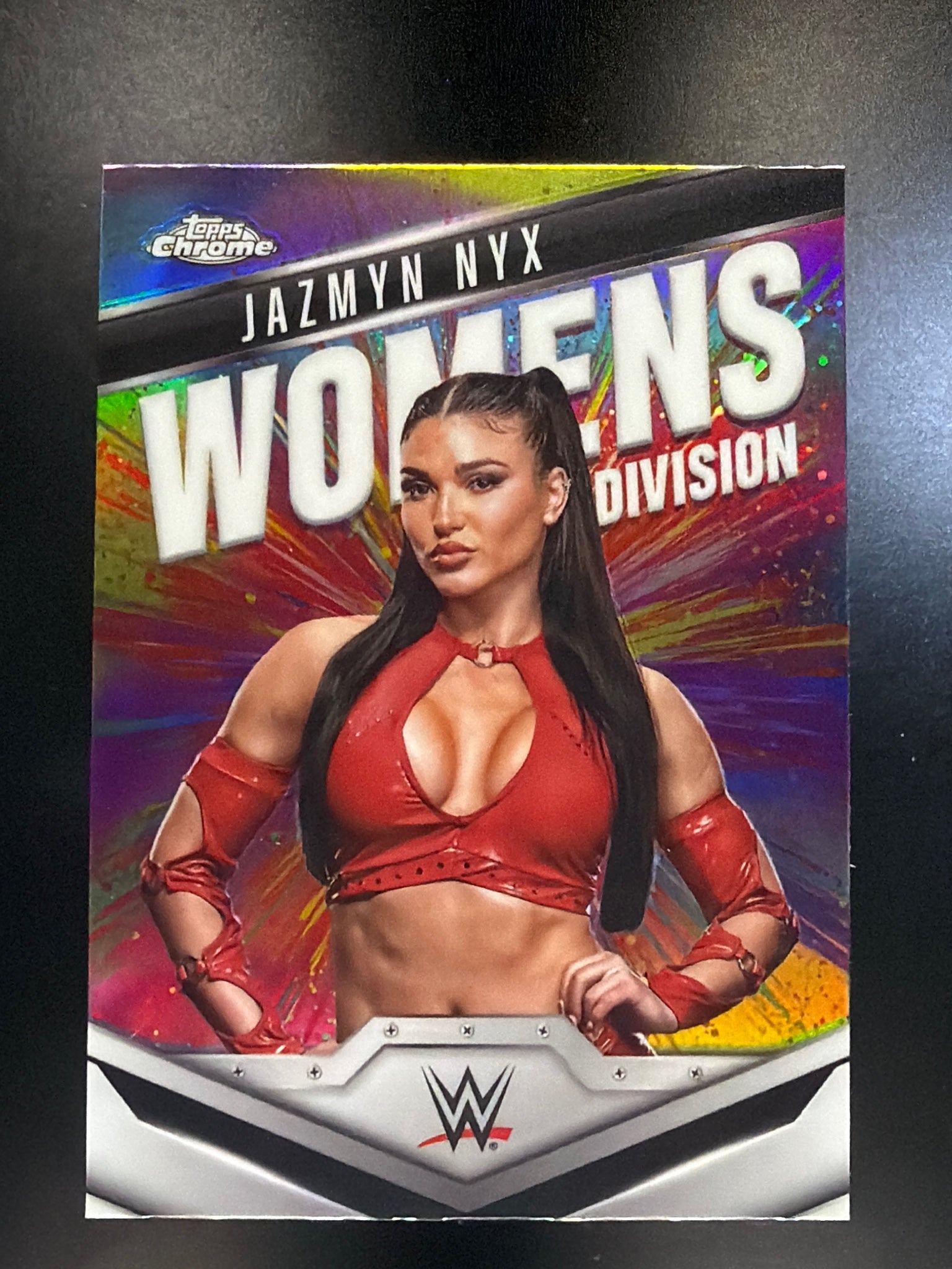 2025 Topps Chrome WWE #WD-JAZ Jazmyn Nyx Women's Division Refractor