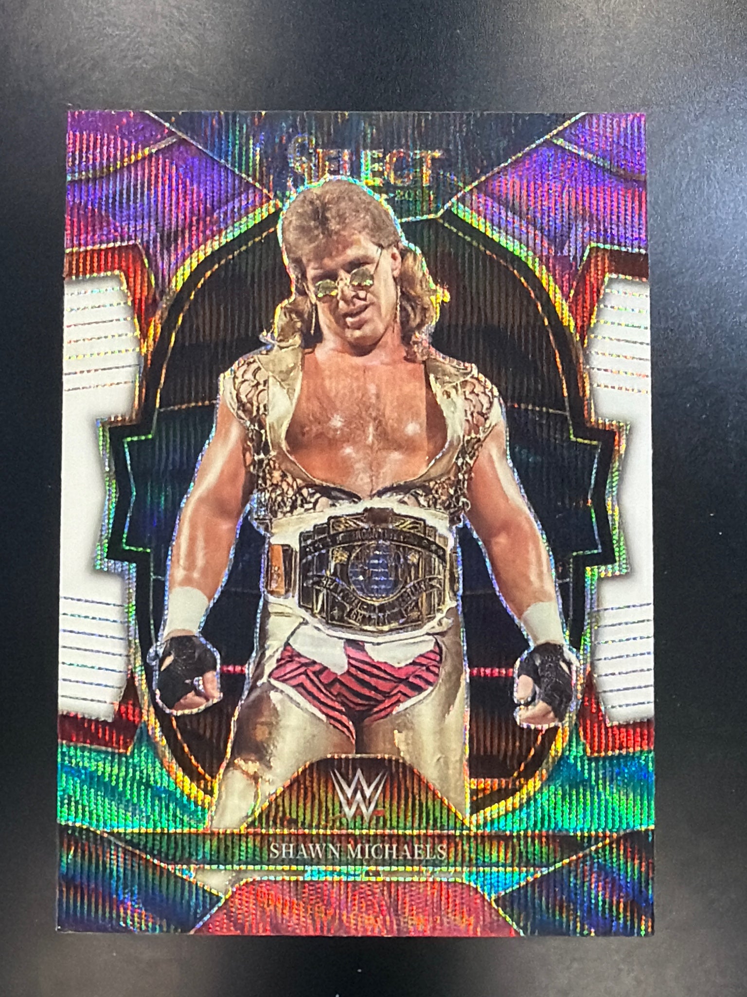 2023 Panini Select WWE #11 Shawn Michaels Tri-Color Prizms