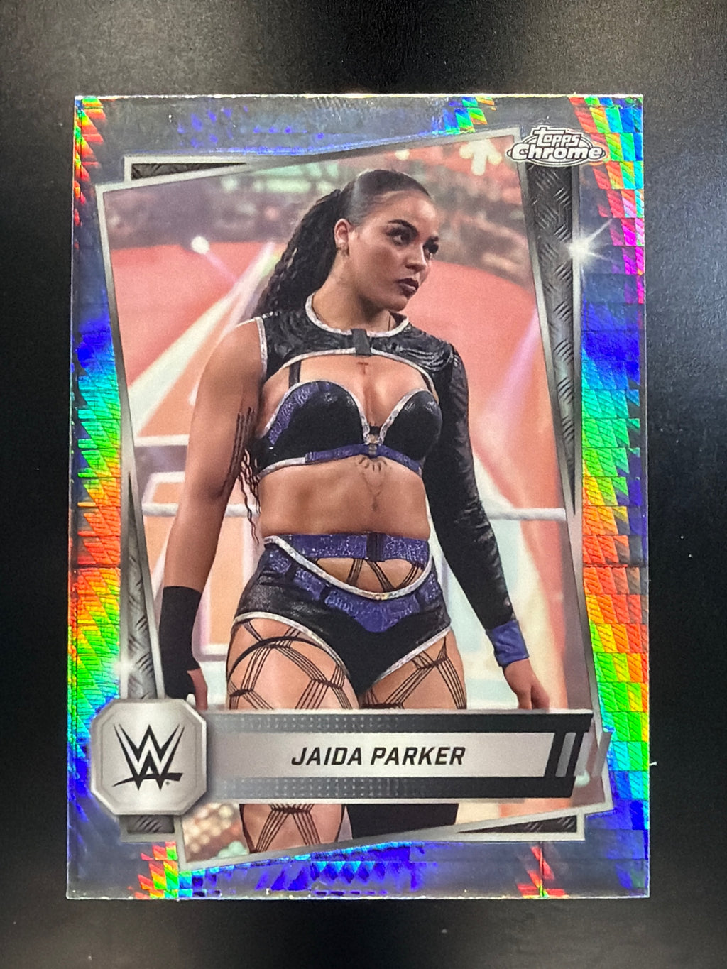 2025 Topps Chrome WWE #39 Jaida Parker Prism Refractor