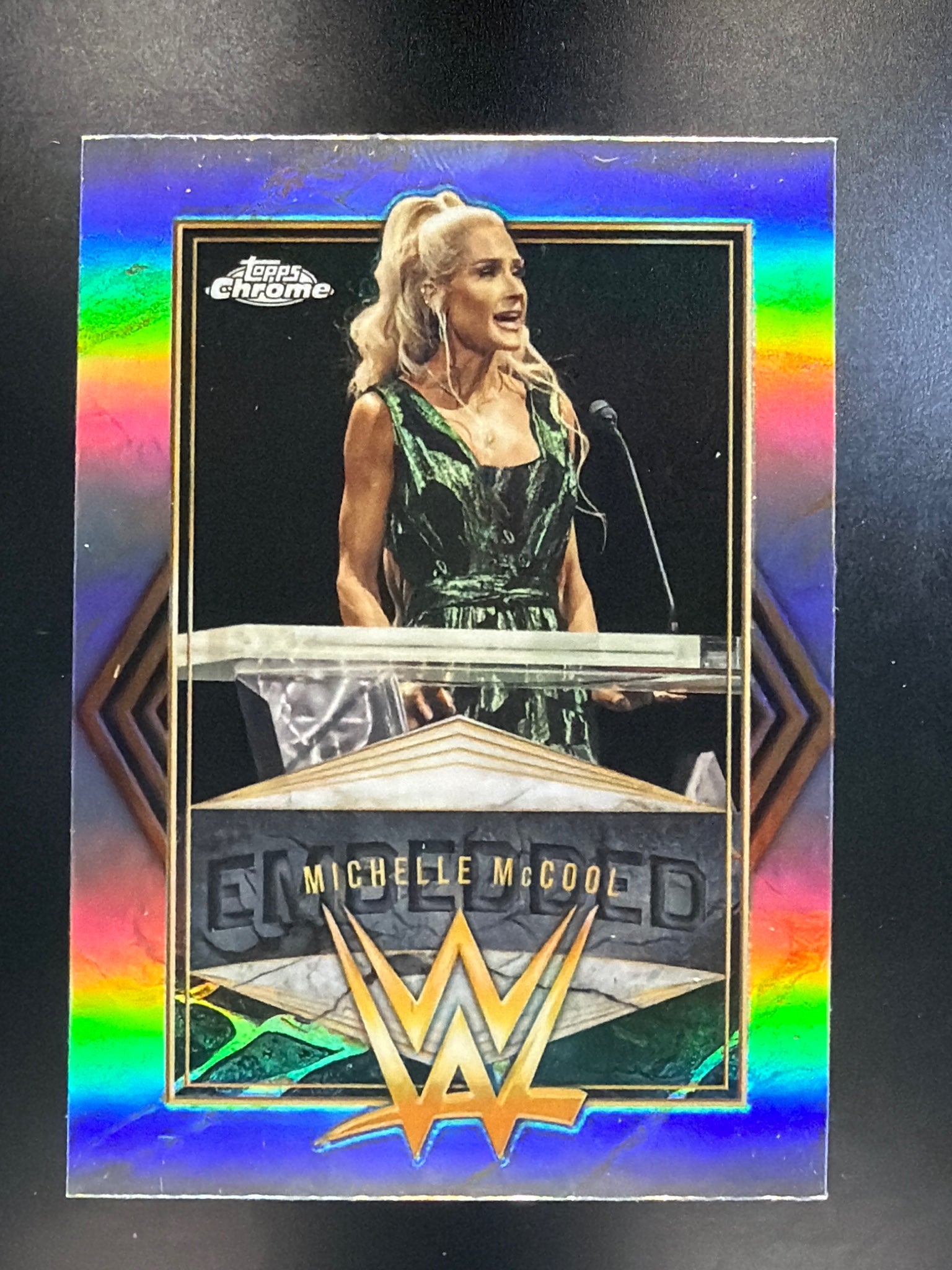 2026 Topps Chrome WWE #EMB-2 Michelle McCool Embedded
