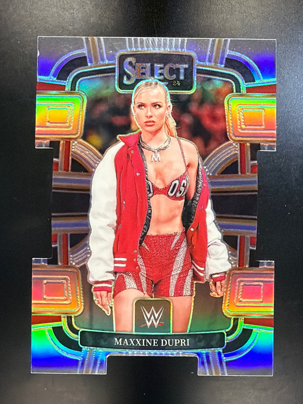 2024 Panini Select WWE #2 Maxxine Dupri Silver Prizms Die Cut