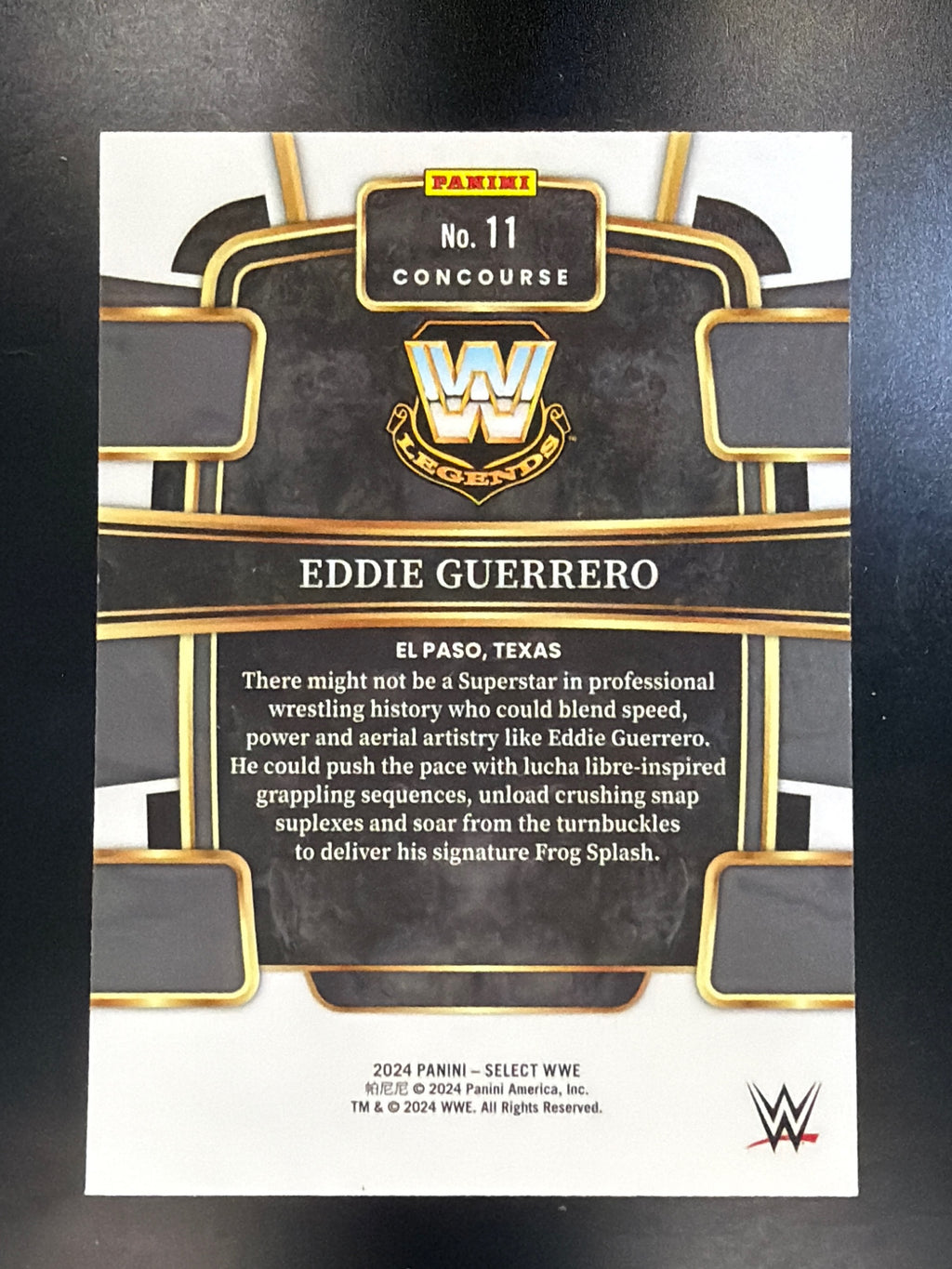 2024 Panini Select WWE #11 Eddie Guerrero Red and Blue