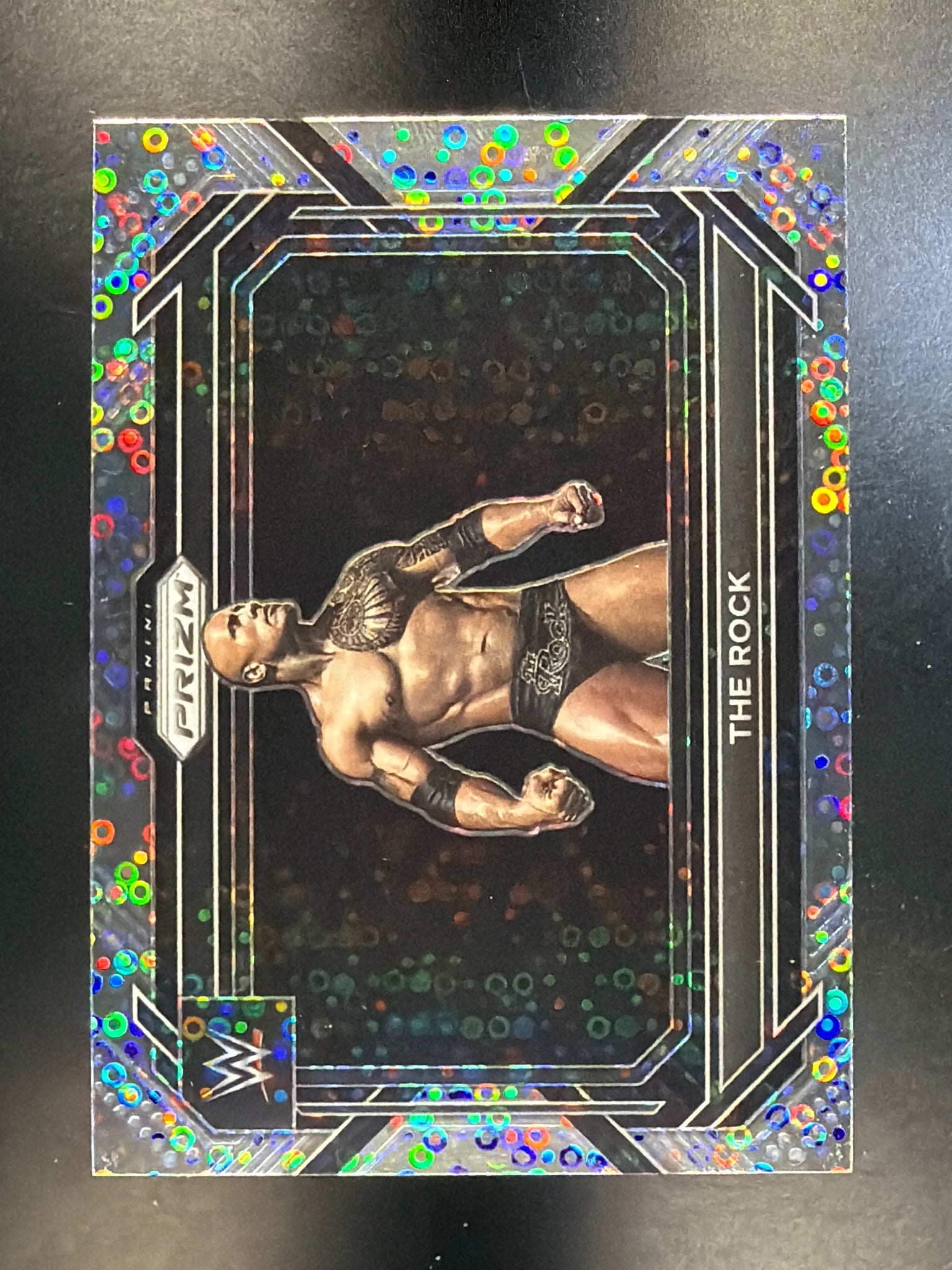 2023 Panini Prizm WWE #41 The Rock Under Card