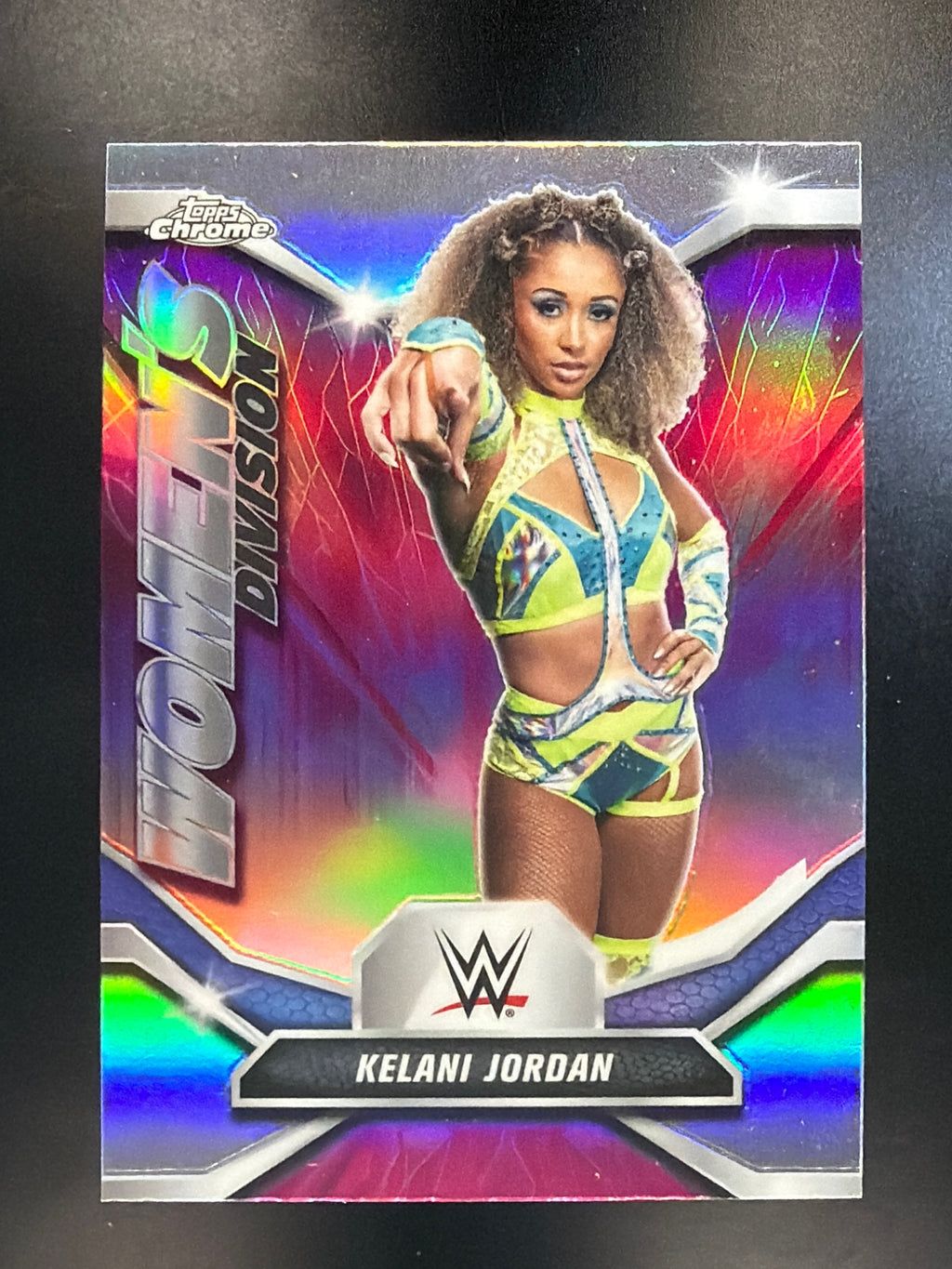 2026 Topps Chrome WWE #WDV-19 Kelani Jordan Women's Division Refractor