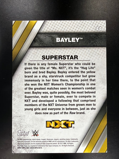 2017 Topps WWE NXT #44 Bayley