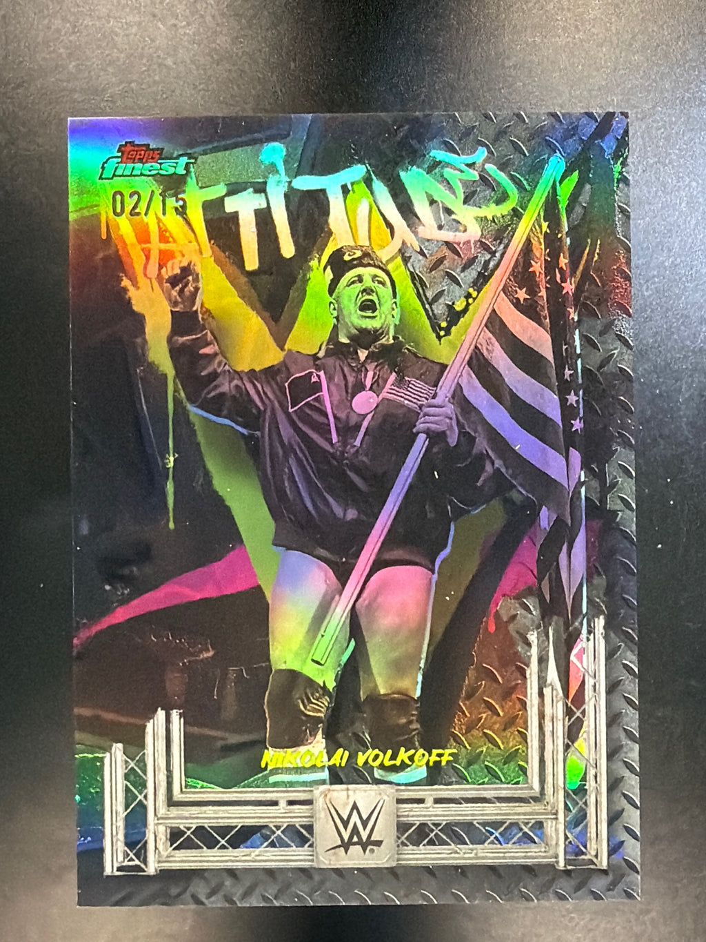 2025 Topps Finest WWE #281 Nikolai Volkoff Black /15