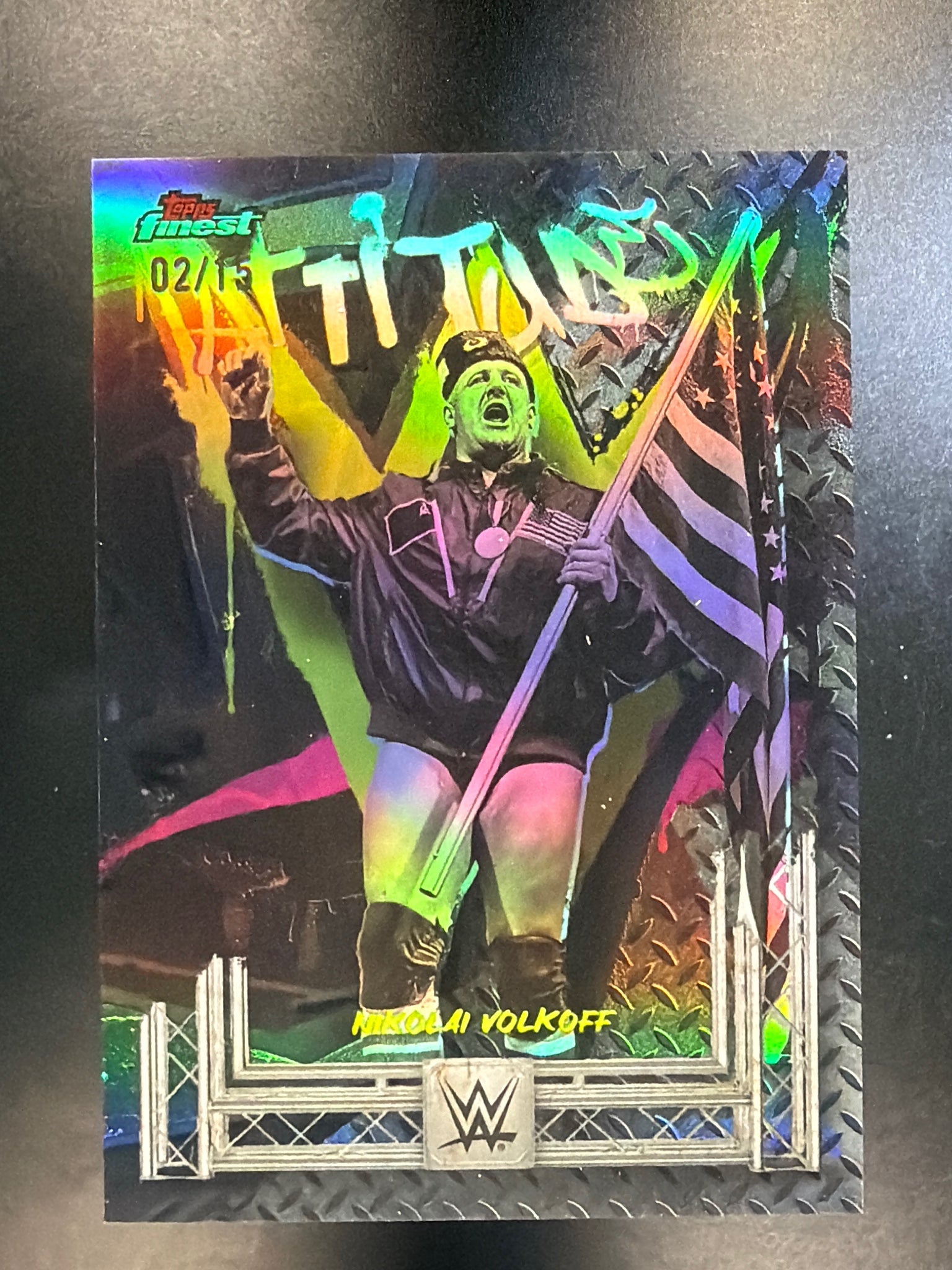 2025 Topps Finest WWE #281 Nikolai Volkoff Black /15