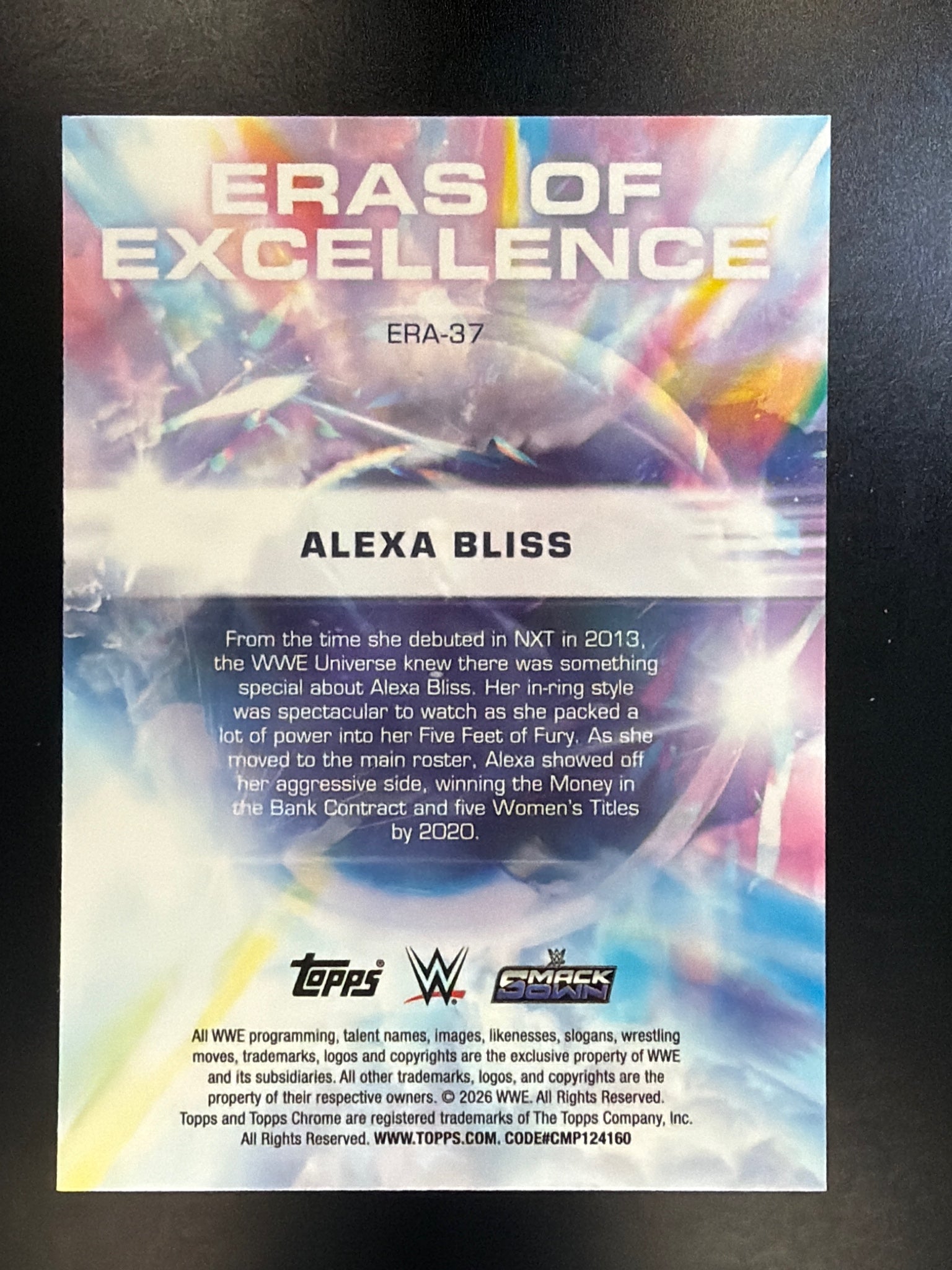 2026 Topps Chrome WWE #ERA-37 Alexa Bliss Eras of Excellence