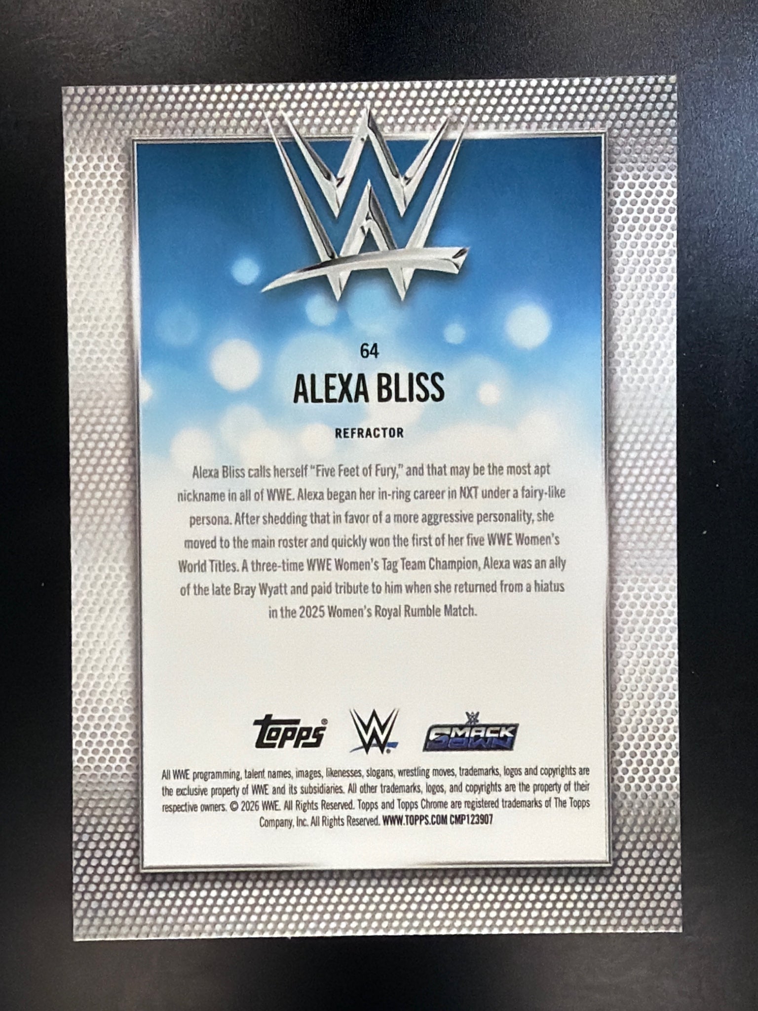 2026 Topps Chrome WWE #64 Alexa Bliss Refractor