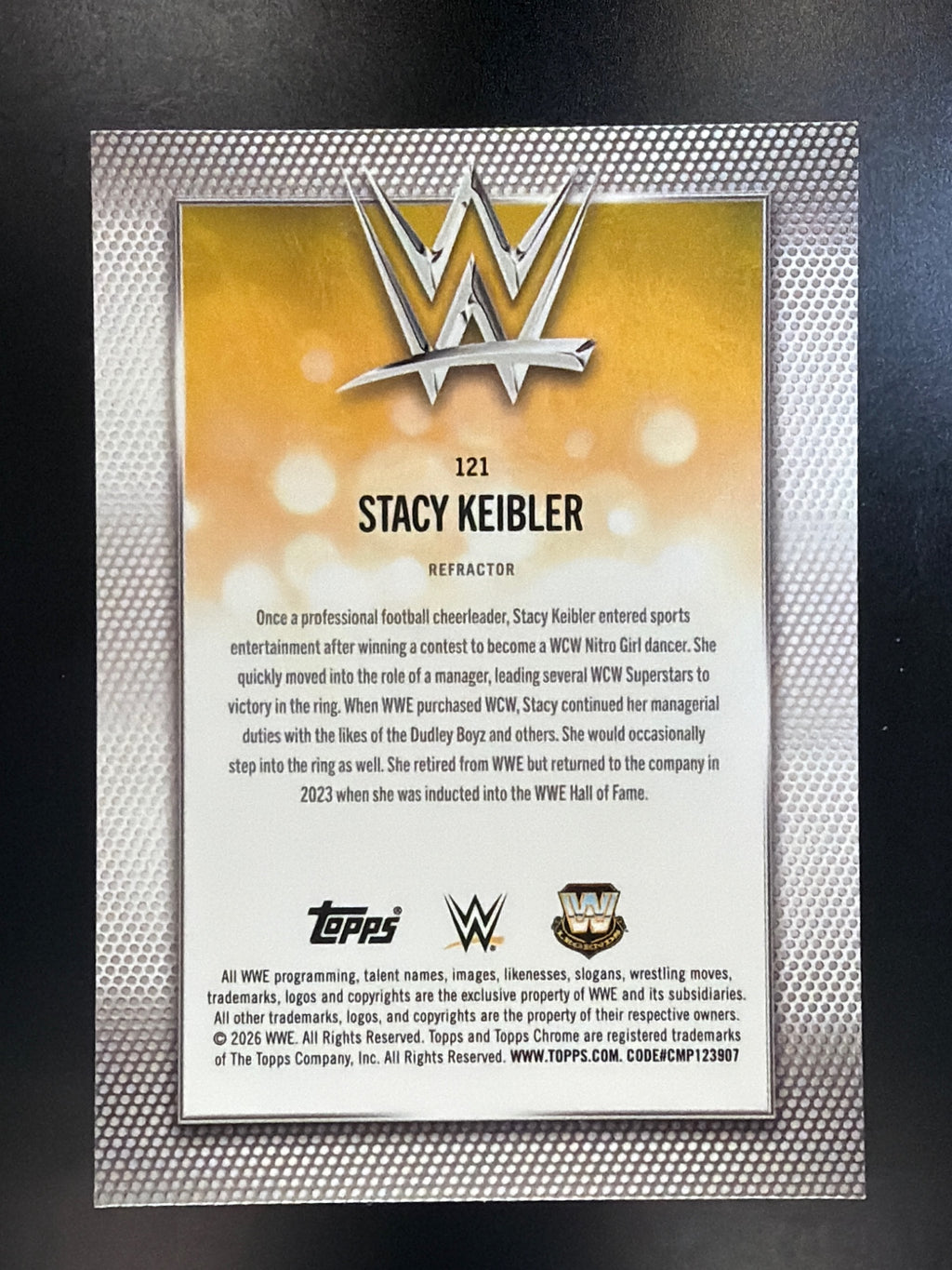2026 Topps Chrome WWE #121 Stacy Keibler Refractor