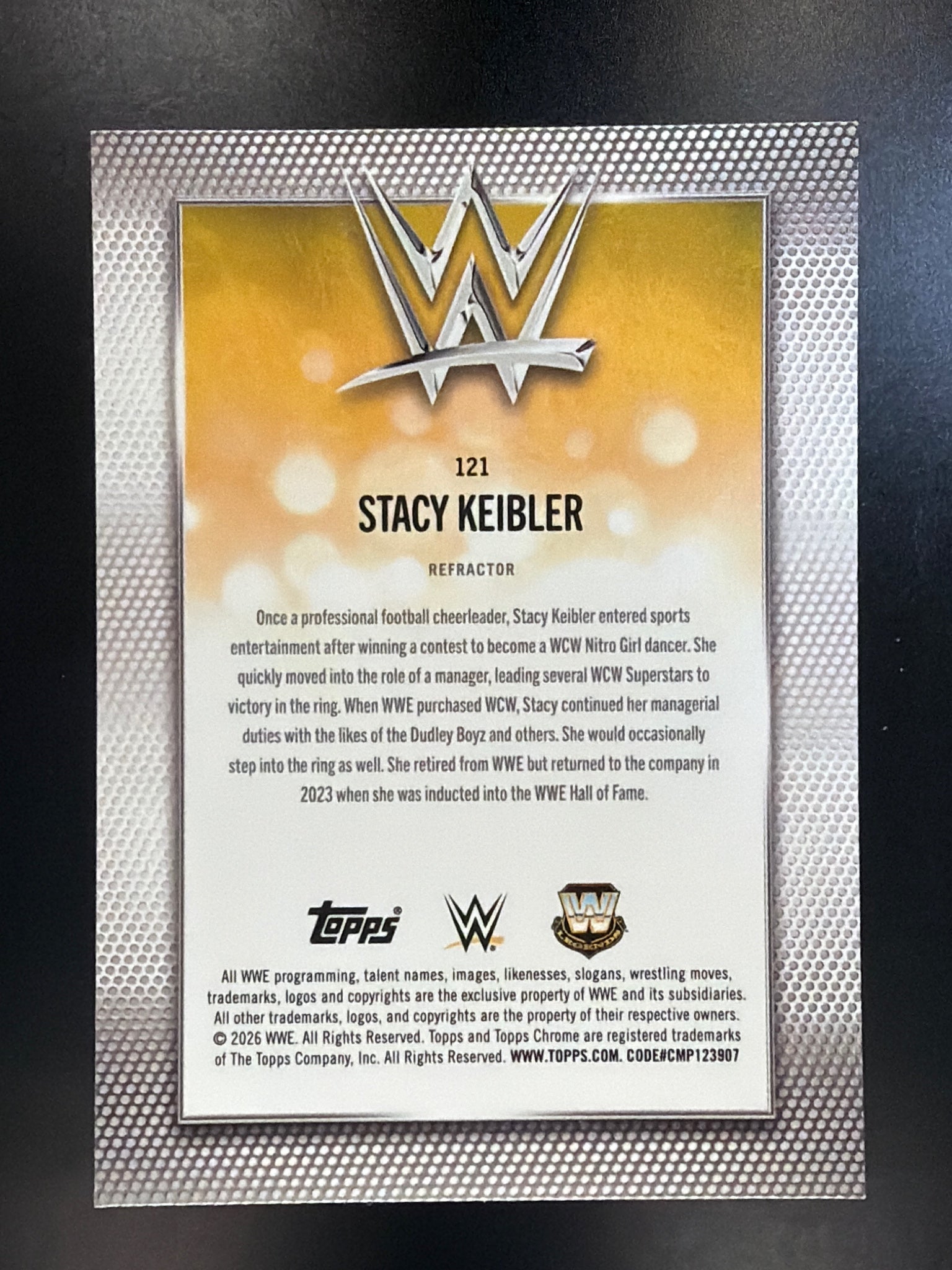2026 Topps Chrome WWE #121 Stacy Keibler Refractor
