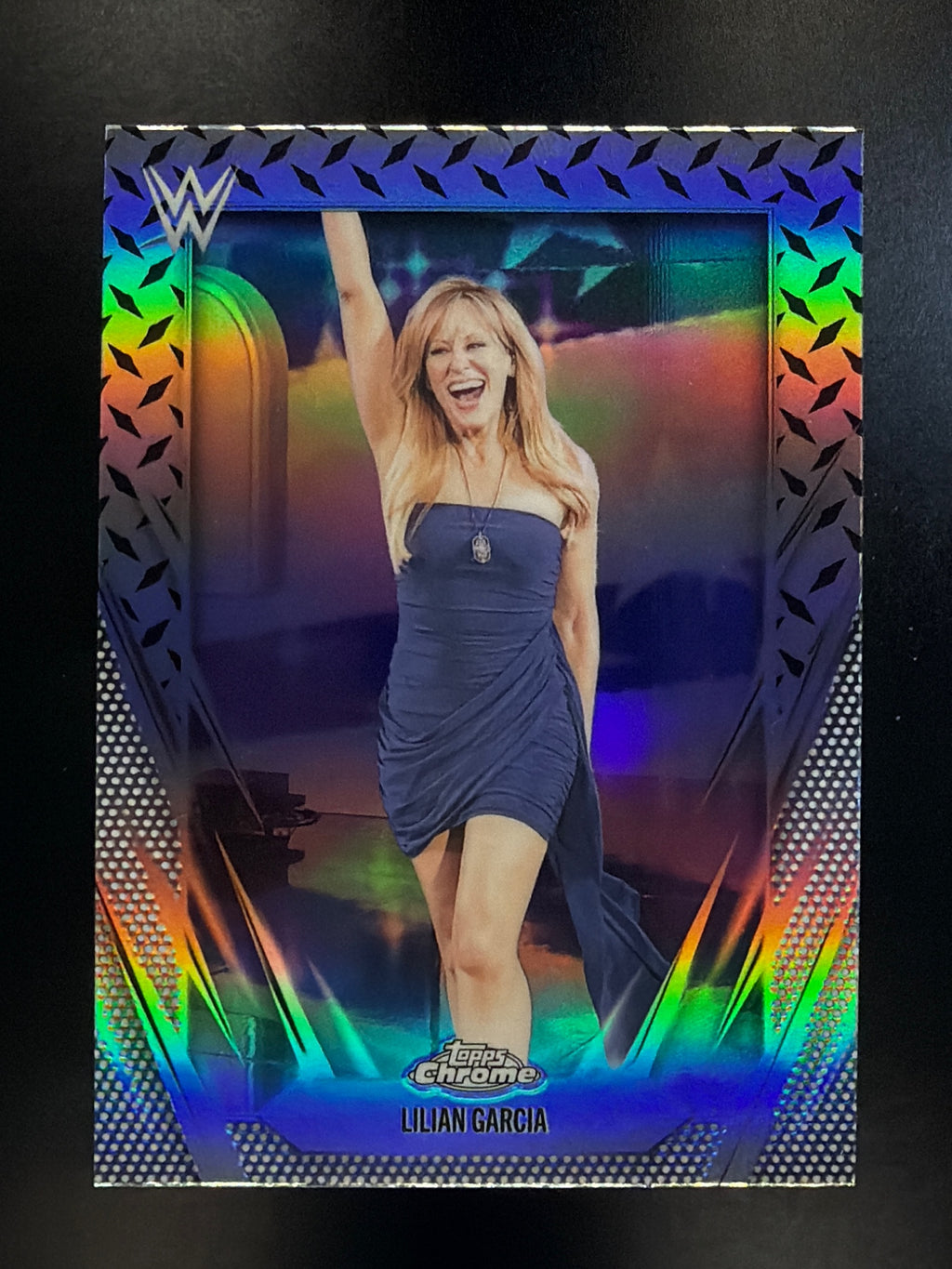 2026 Topps Chrome WWE #182 Lilian Garcia Diamond Plate Refractor