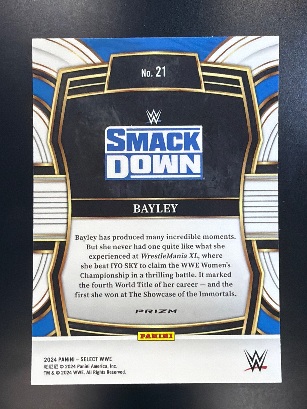 2024 Panini Select WWE #21 Bayley Phenomenon