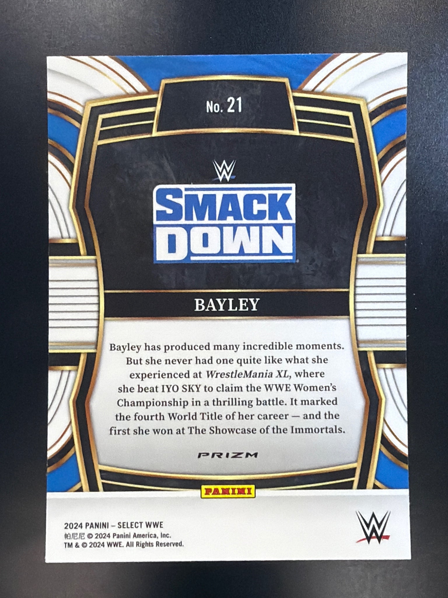 2024 Panini Select WWE #21 Bayley Phenomenon