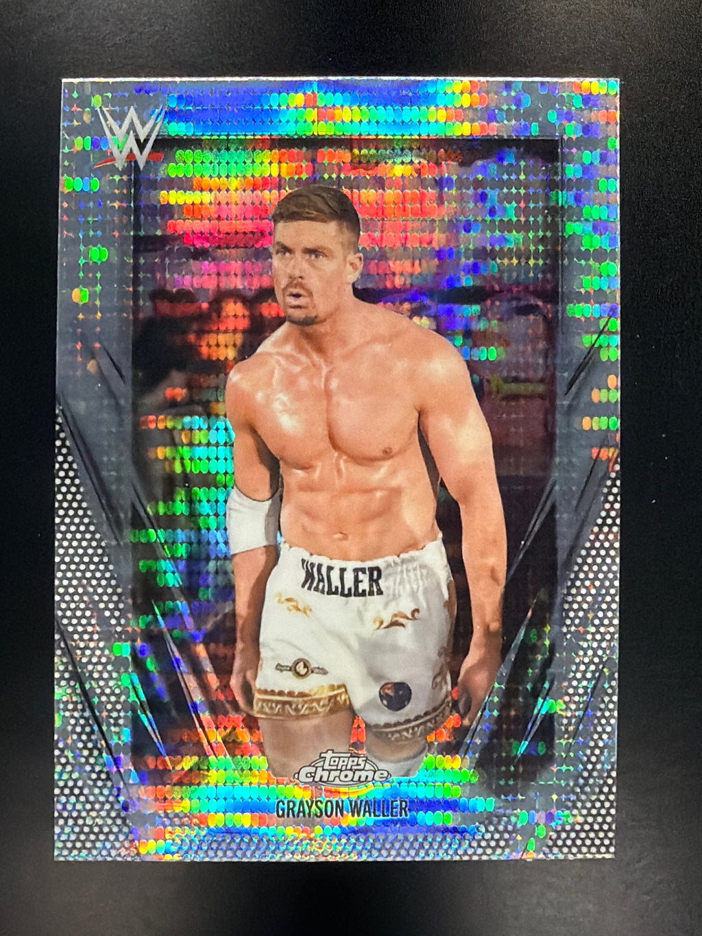 2026 Topps Chrome WWE #137 Grayson Waller Sonar Refractor