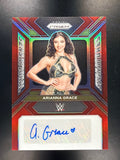 2024 Panini Prizm WWE #SS-AGR Arianna Grace Sensational Signatures Red #/99