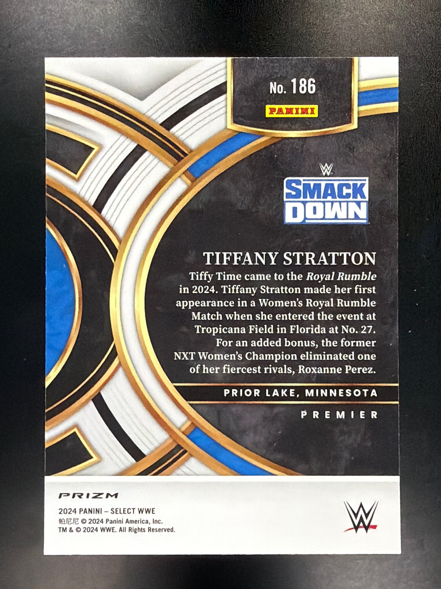2024 Panini Select WWE #186 Tiffany Stratton Silver Prizms