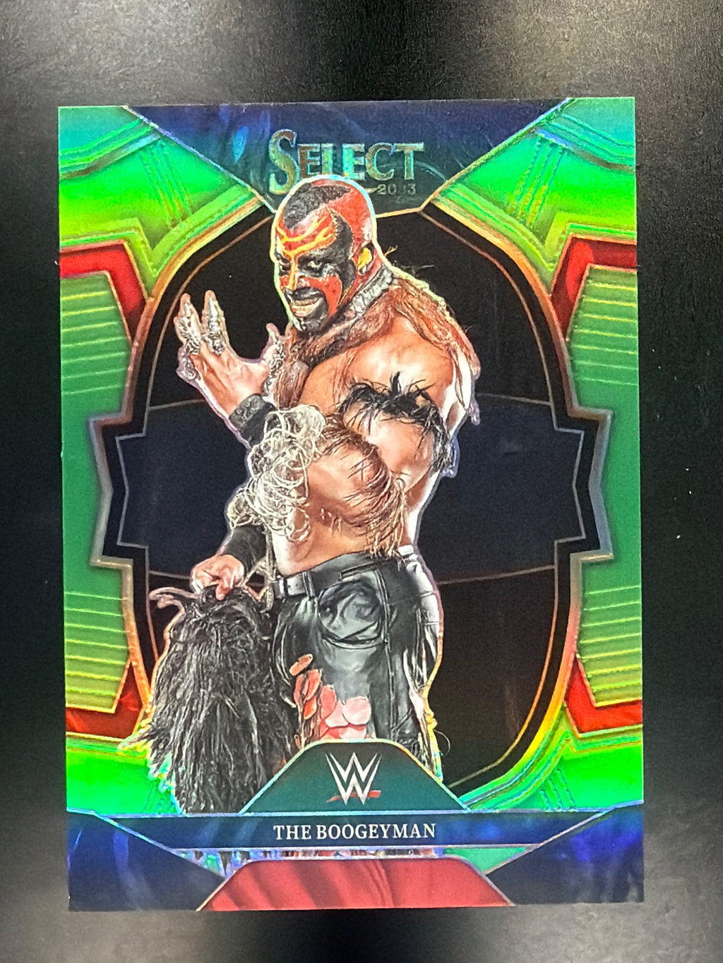 2023 Panini Select WWE #21 The Boogeyman Neon Green Prizm #/75