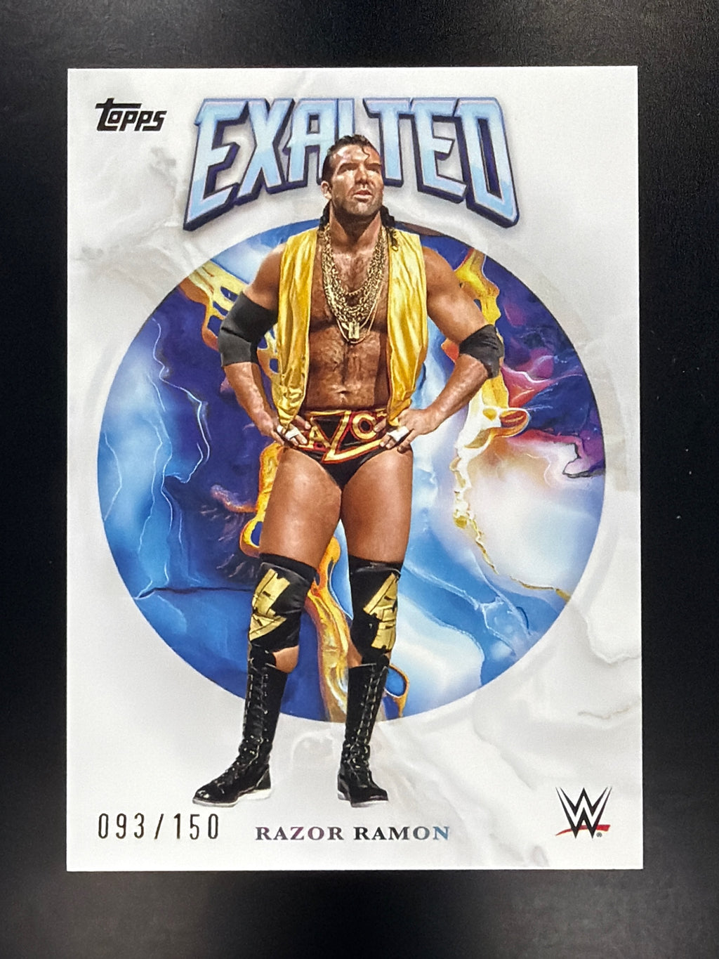 2025 Topps Exalted WWE #8 Razor Ramon White #/150