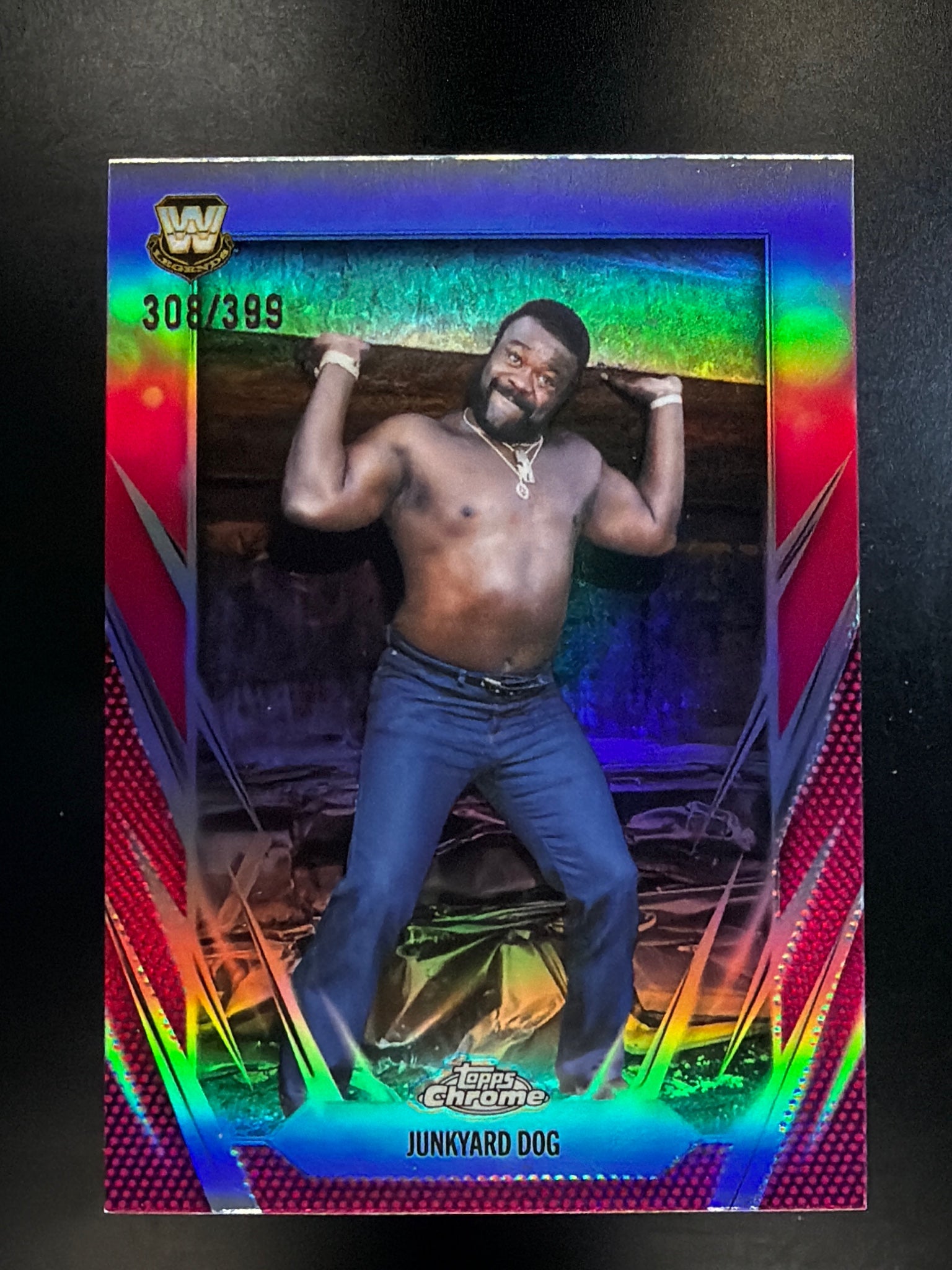 2026 Topps Chrome WWE #102 Junkyard Dog Magenta Refractor #/399