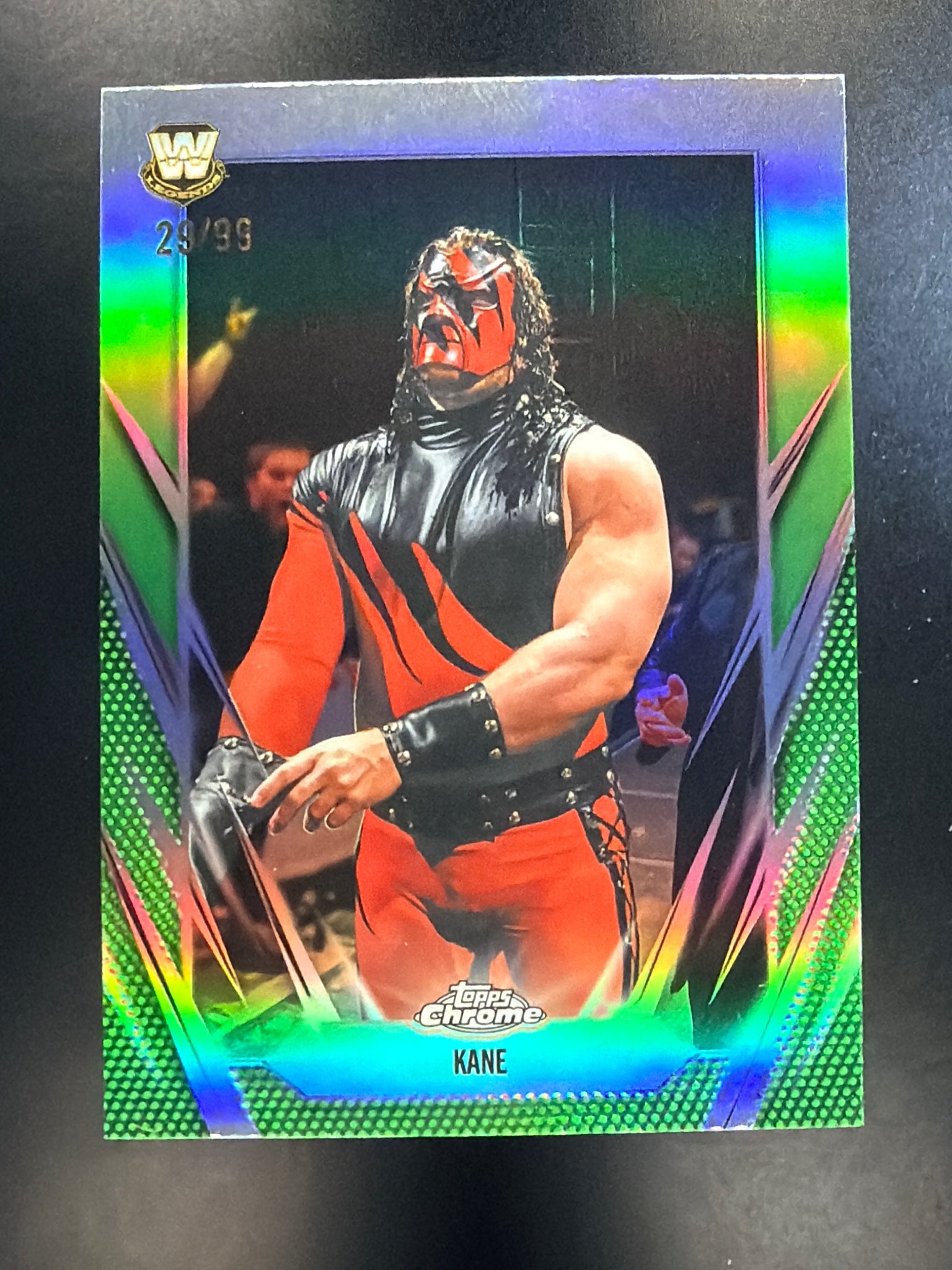 2026 Topps Chrome WWE #6 Kane Green Refractor #/99