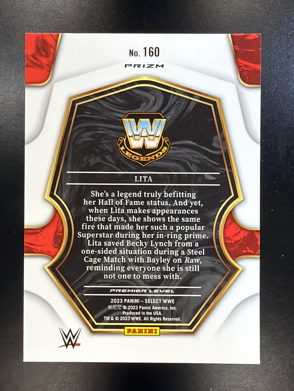 2023 Panini Select WWE #160 Lita Silver Prizm