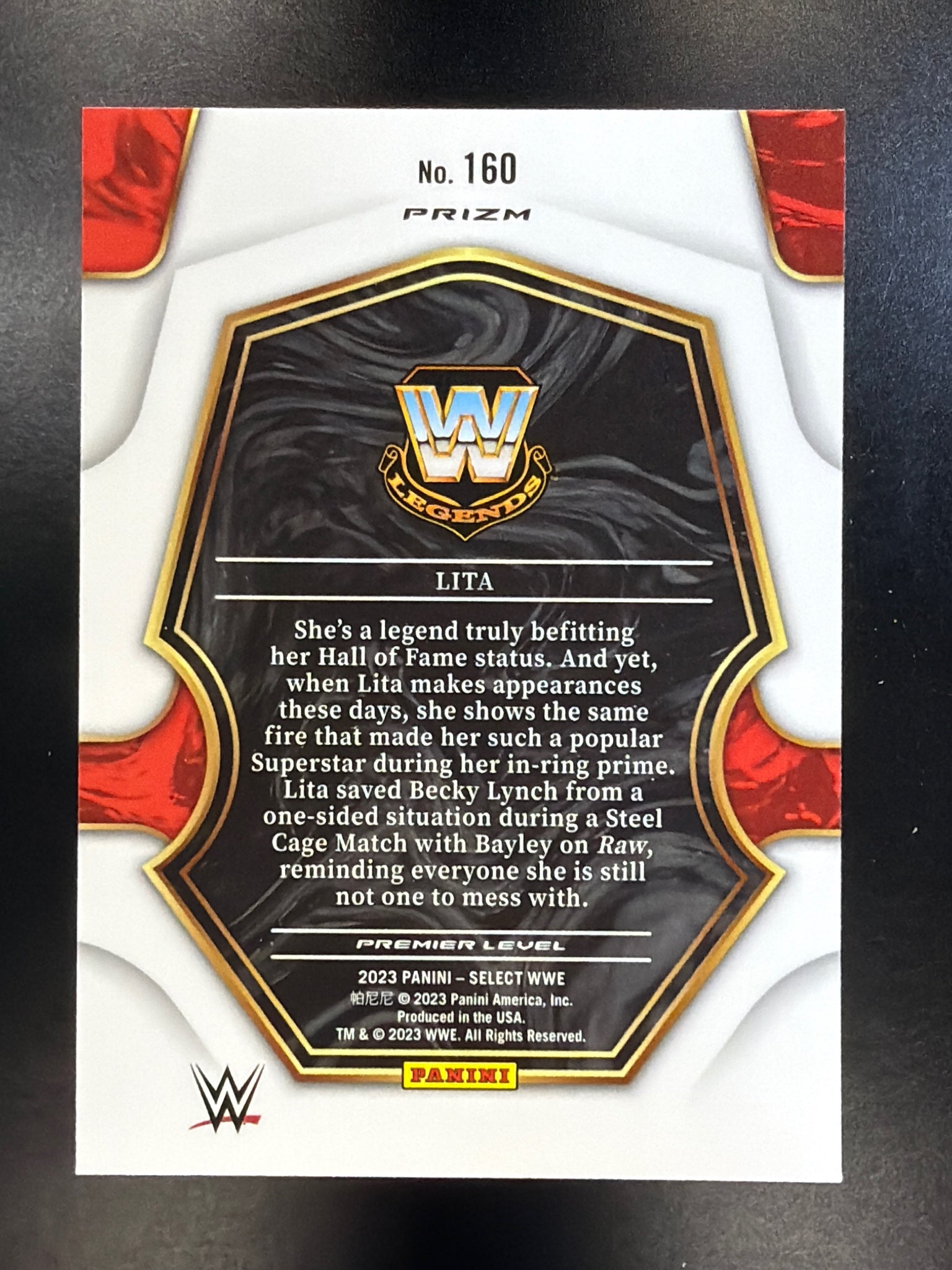 2023 Panini Select WWE #160 Lita Silver Prizm