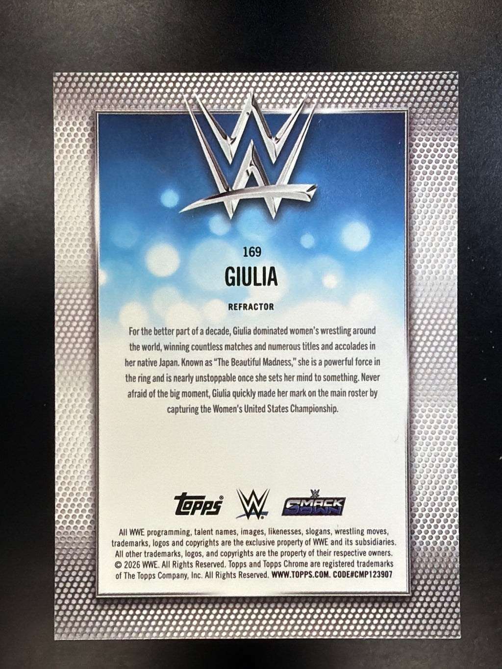 2026 Topps Chrome WWE #169 Giulia Refractor