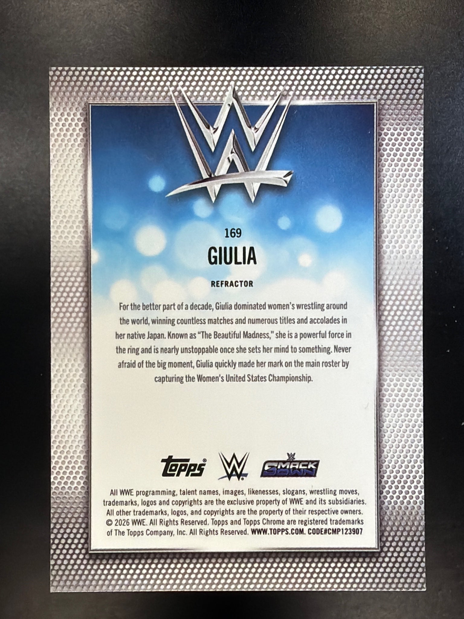 2026 Topps Chrome WWE #169 Giulia Refractor