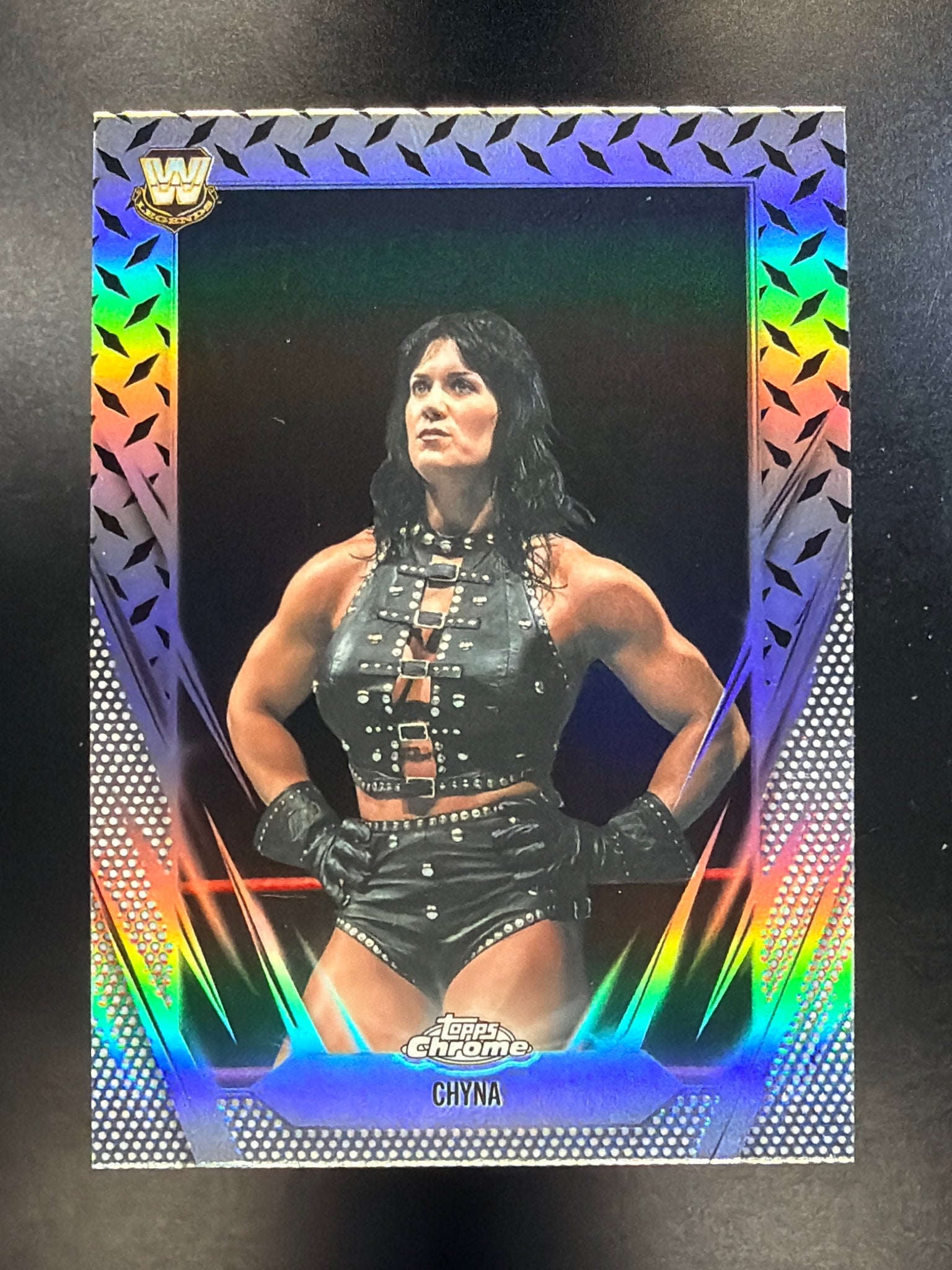 2026 Topps Chrome WWE #85 Chyna Diamond Plate Refractor