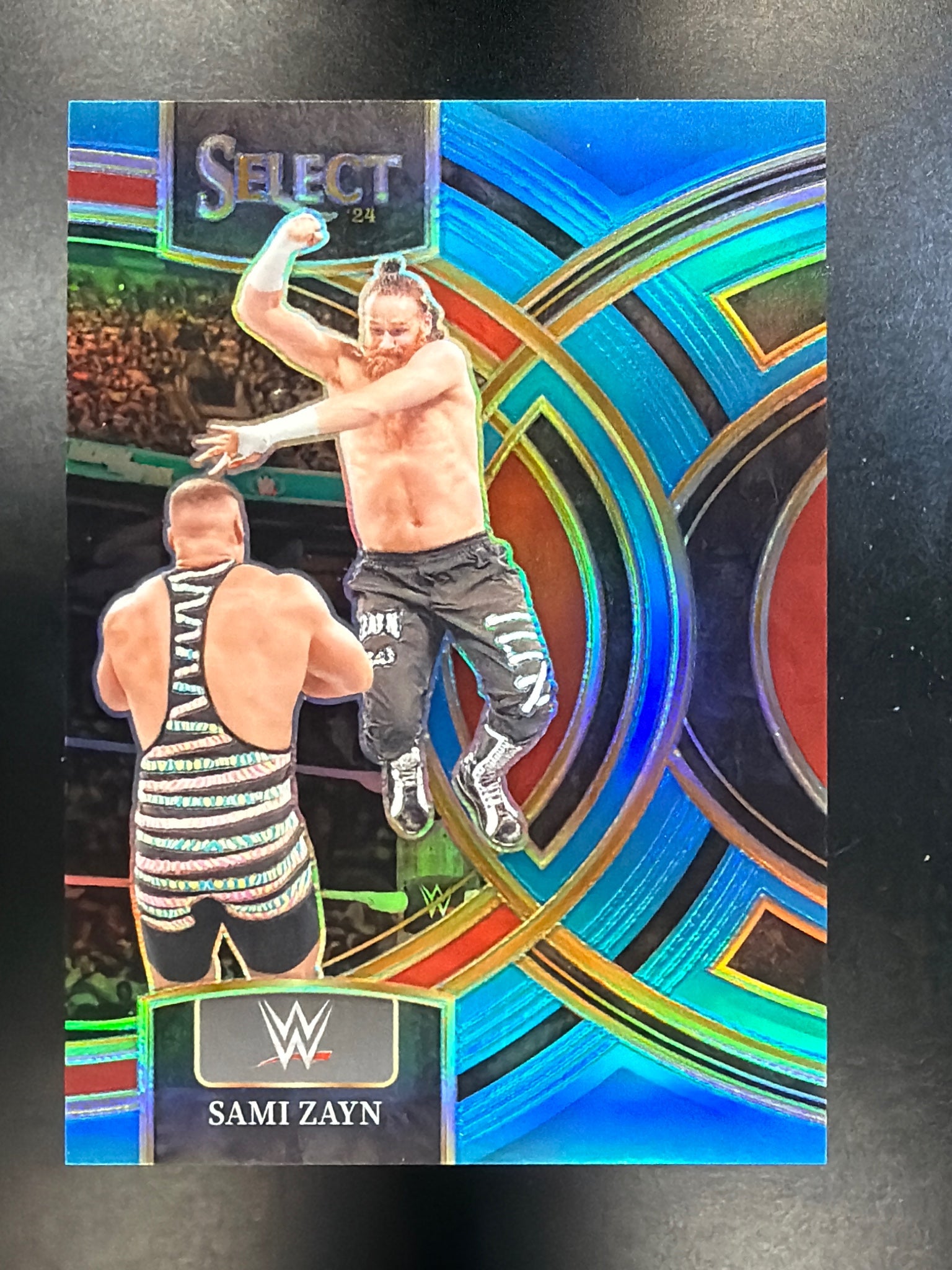 2024 Panini Select WWE #164 Sami Zayn Blue Prizms #/199
