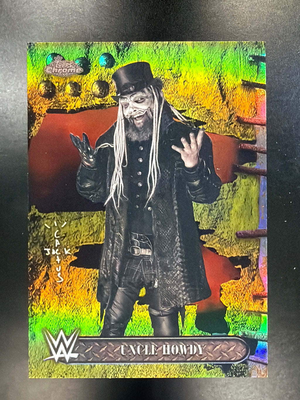 2025 Topps Chrome WWE x Cactus Jack #28 Uncle Howdy Gold #/50