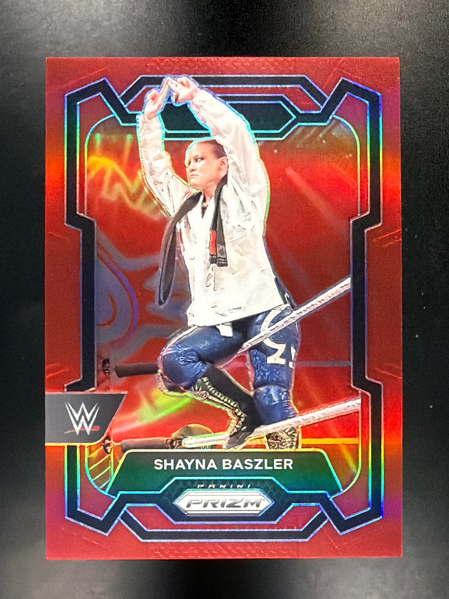 2024 Panini Prizm WWE #133 Shayna Baszler Red Prizms #/299