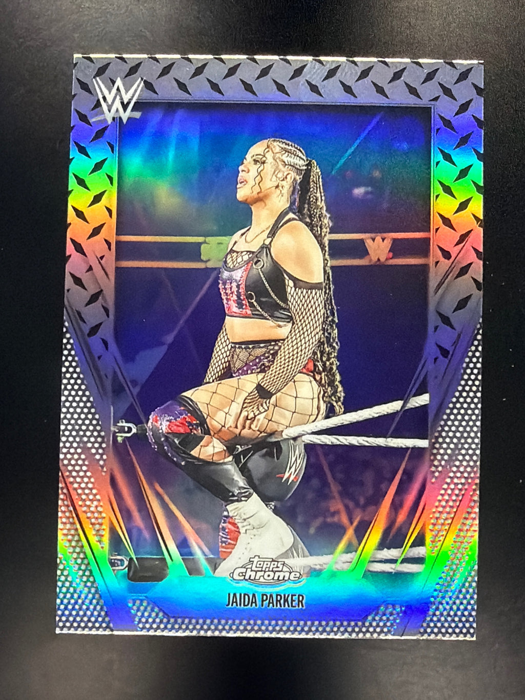 2026 Topps Chrome WWE #200 Jaida Parker Diamond Plate Refractor