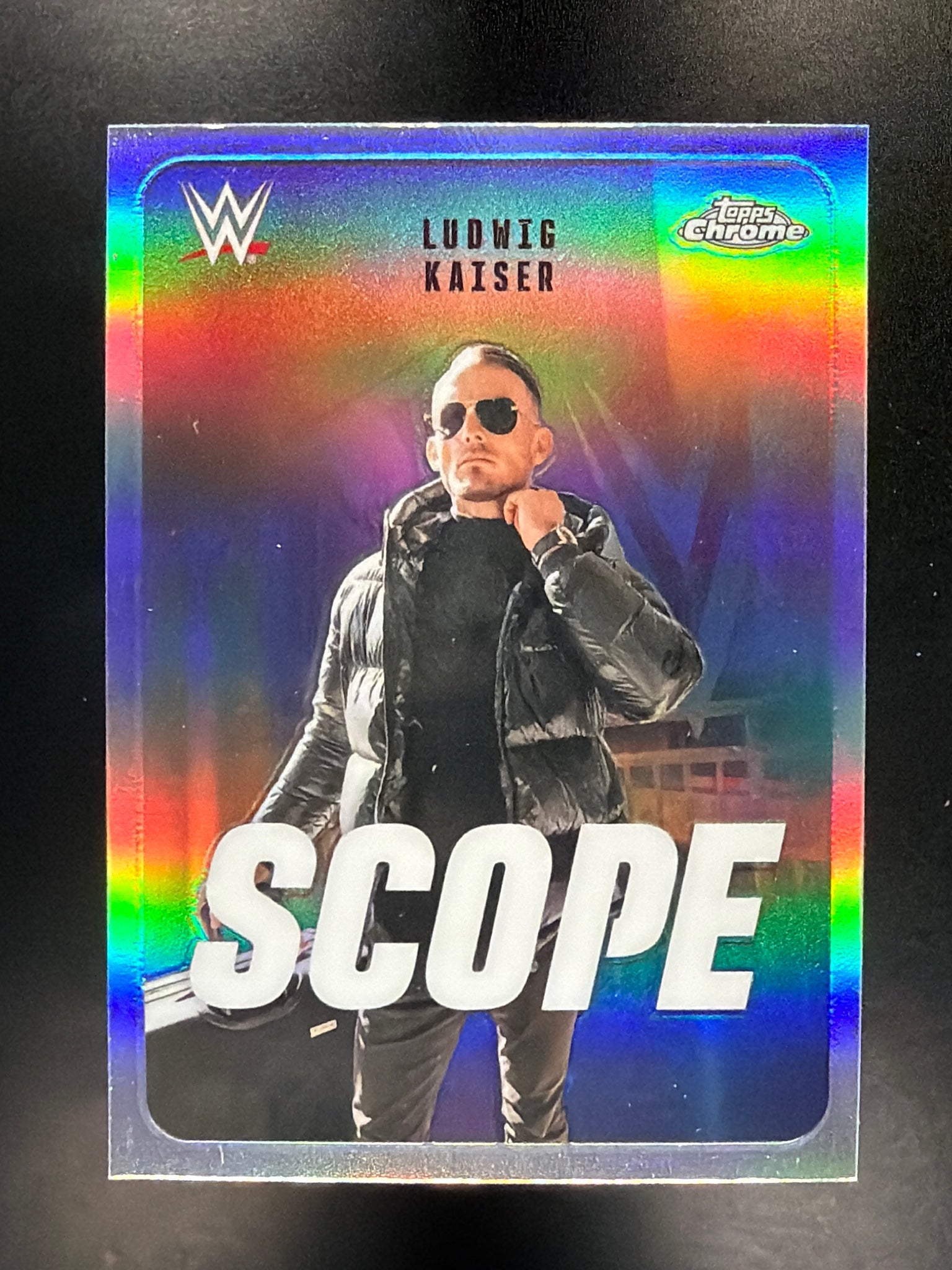 2026 Topps Chrome WWE #SCO-21 Ludwig Kaiser Scope Refractor