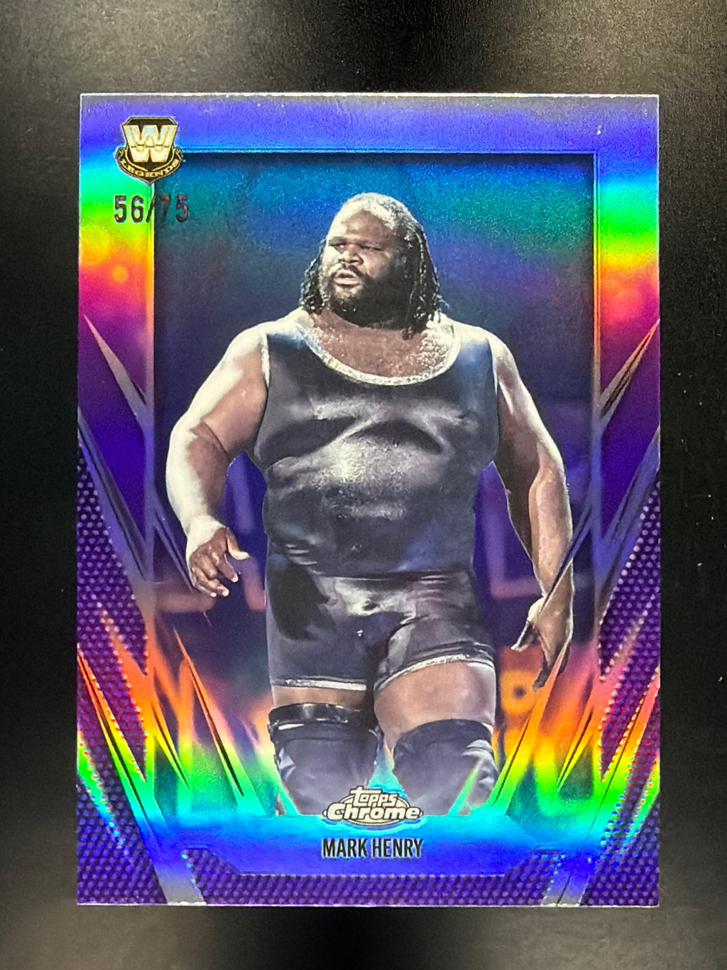 2026 Topps Chrome WWE #138 Mark Henry Purple Refractor #/75