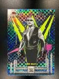 2025 Topps Finest WWE #100 The Rock Blue Checkerboard #/149