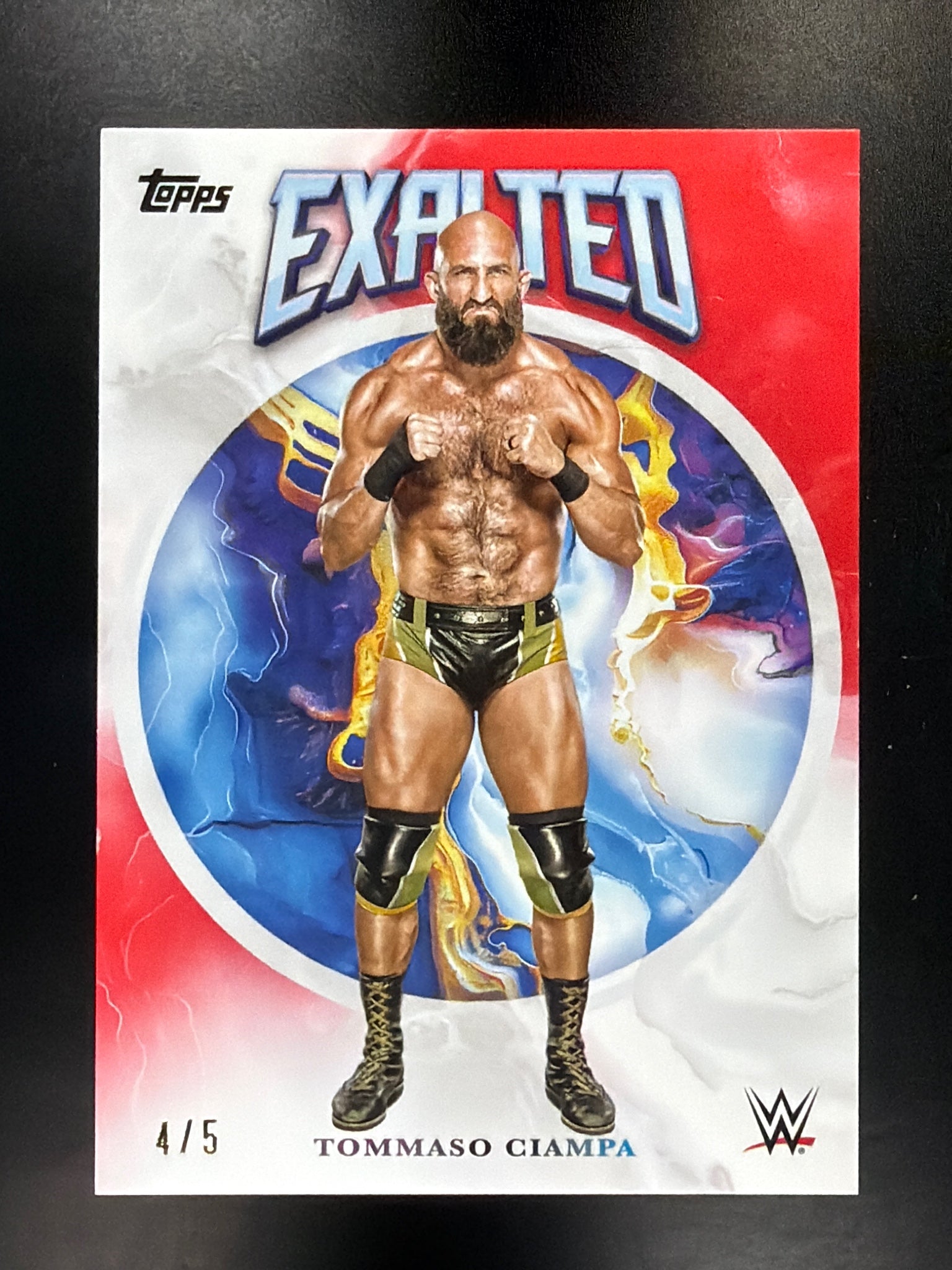2025 Topps Exalted WWE #20 Tommaso Ciampa Red #/5