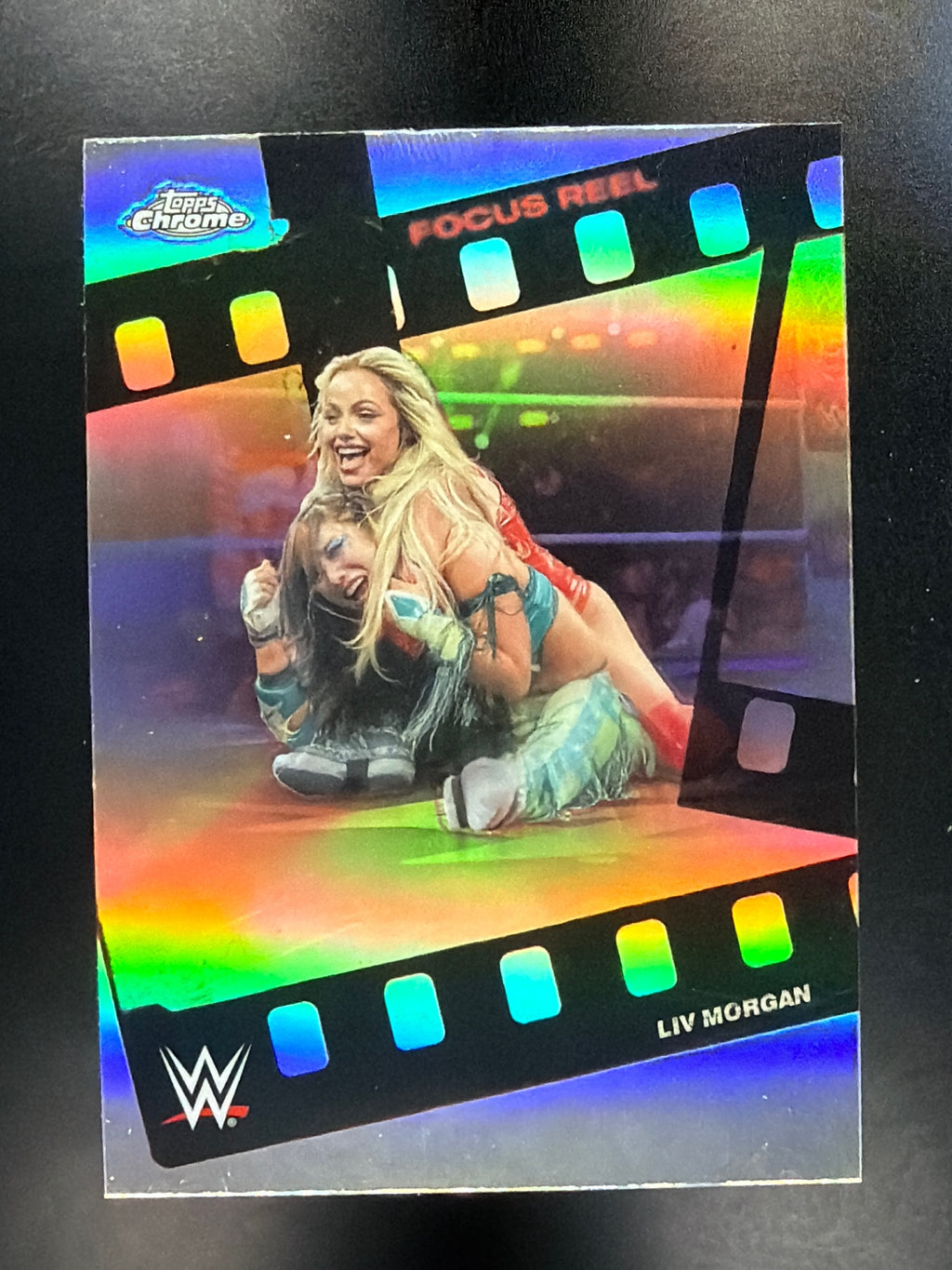 2026 Topps Chrome WWE #FR-18 Liv Morgan Focus Reel Refractor