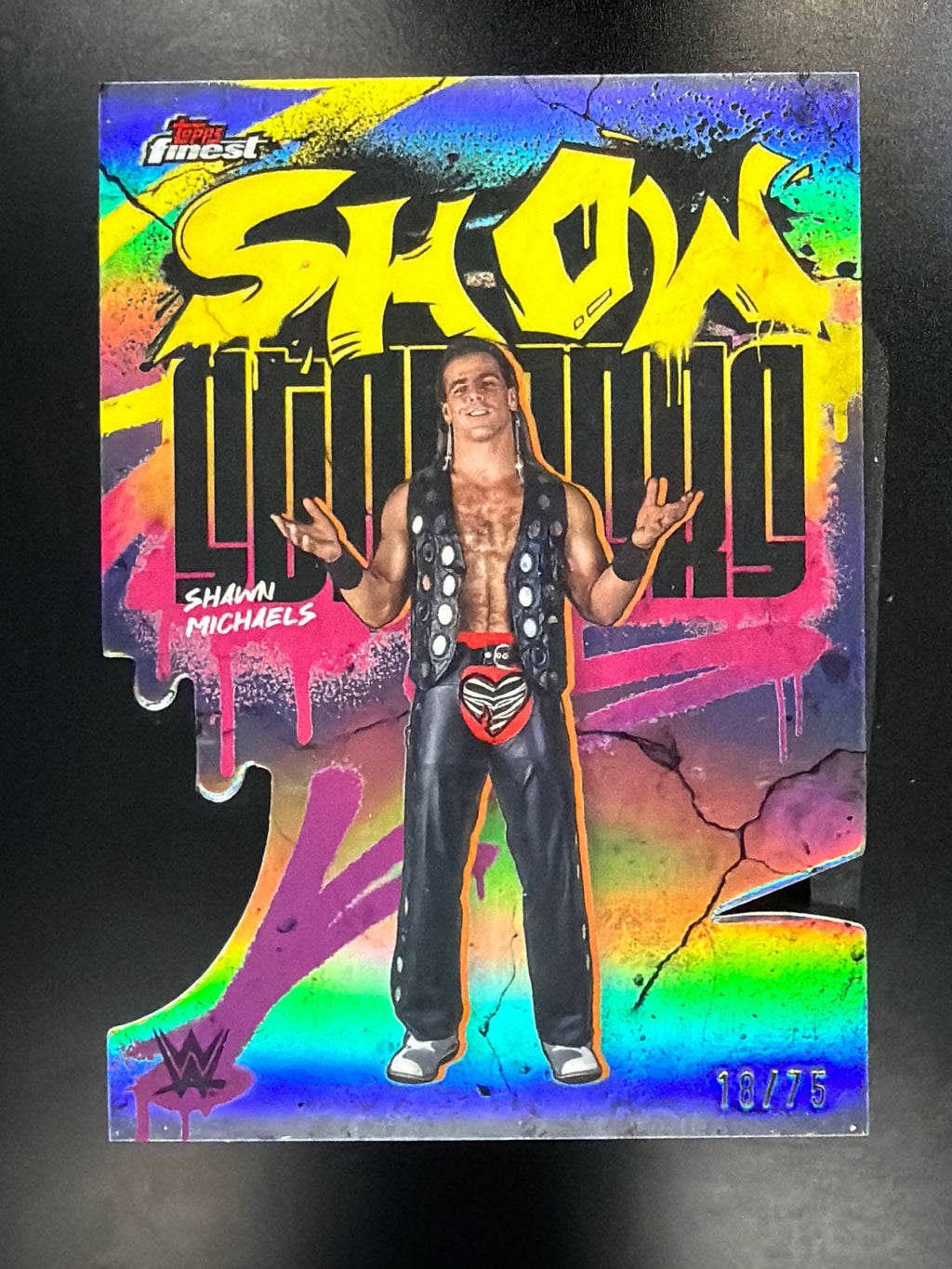 2025 Topps Finest WWE #SSS-SM Shawn Michaels Showstoppers Die Cut #/75