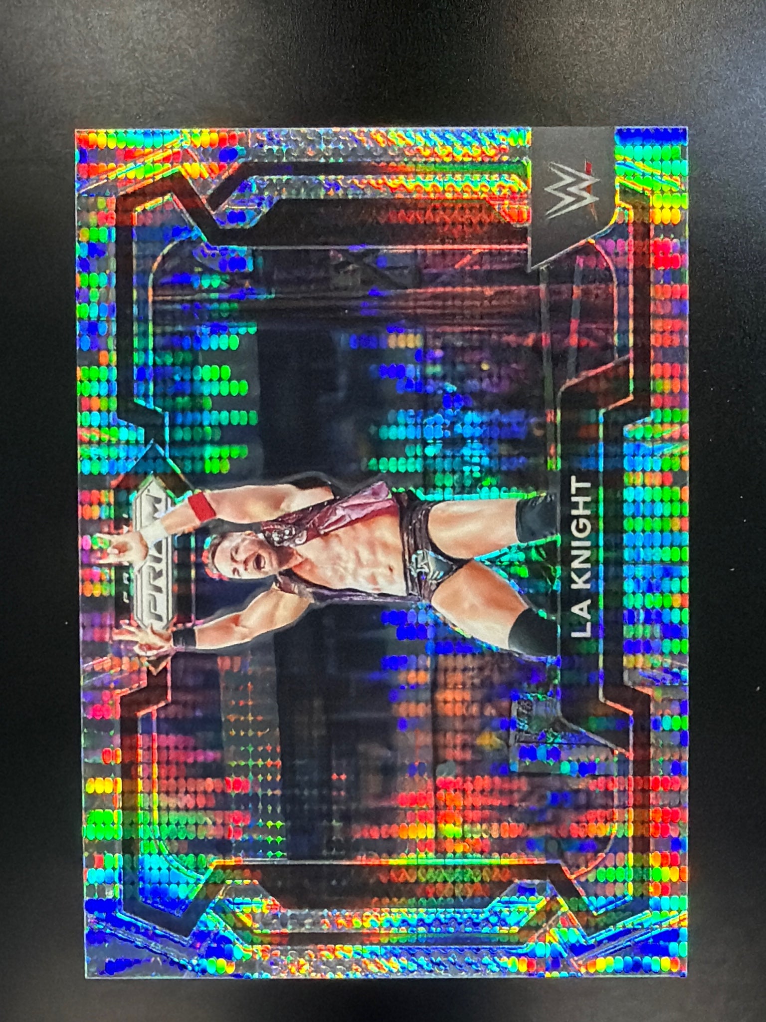 2024 Panini Prizm WWE #23 LA Knight Pulsar Prizms #/499
