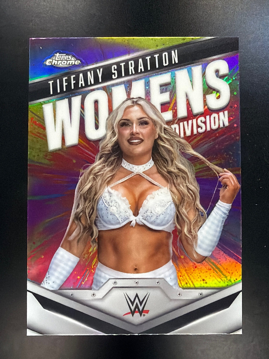 2025 Topps Chrome WWE #WD-TIF Tiffany Stratton Women's Division Refractor