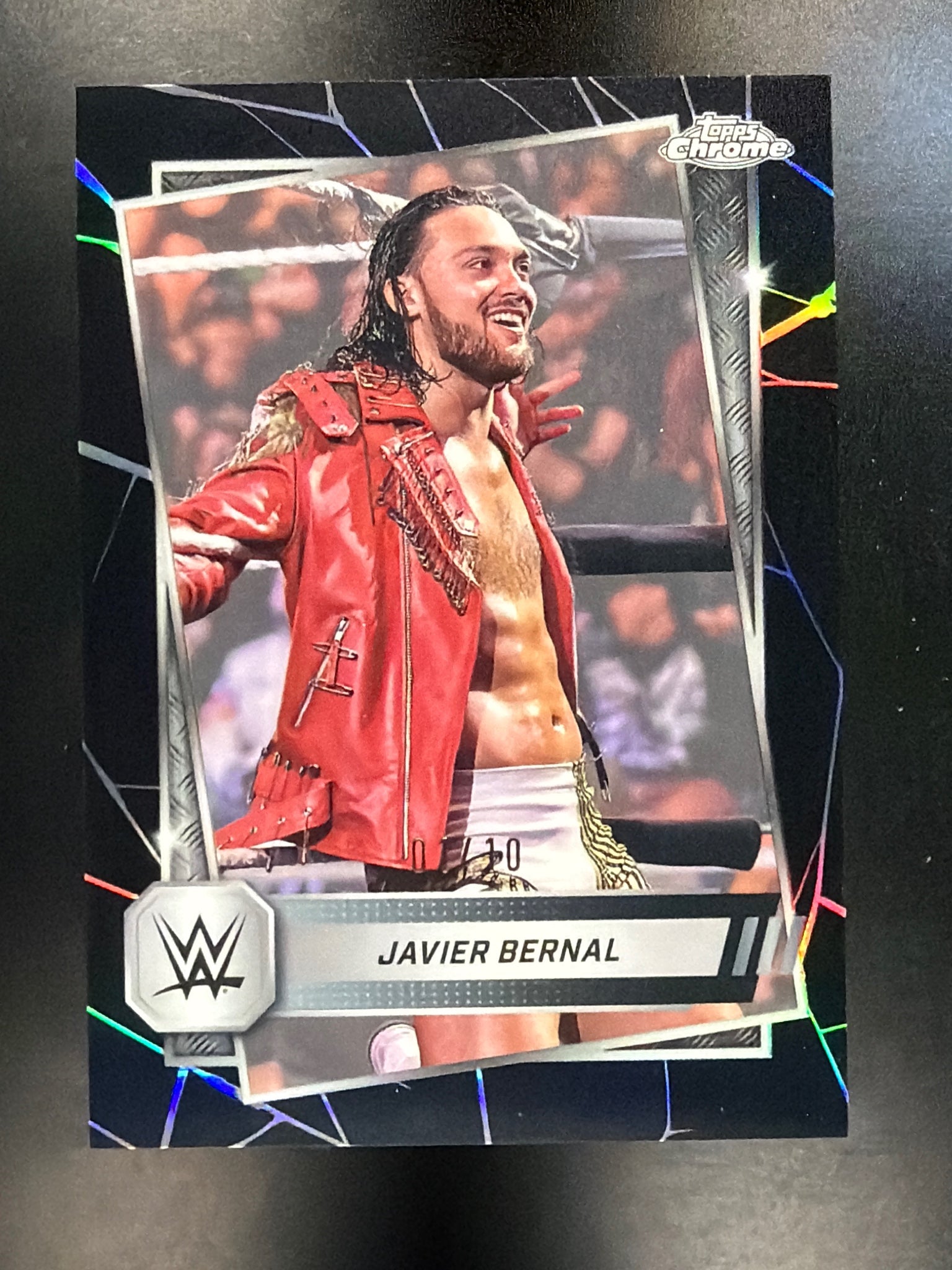 2025 Topps Chrome WWE #61 Javier Bernal Black Refractor #/10