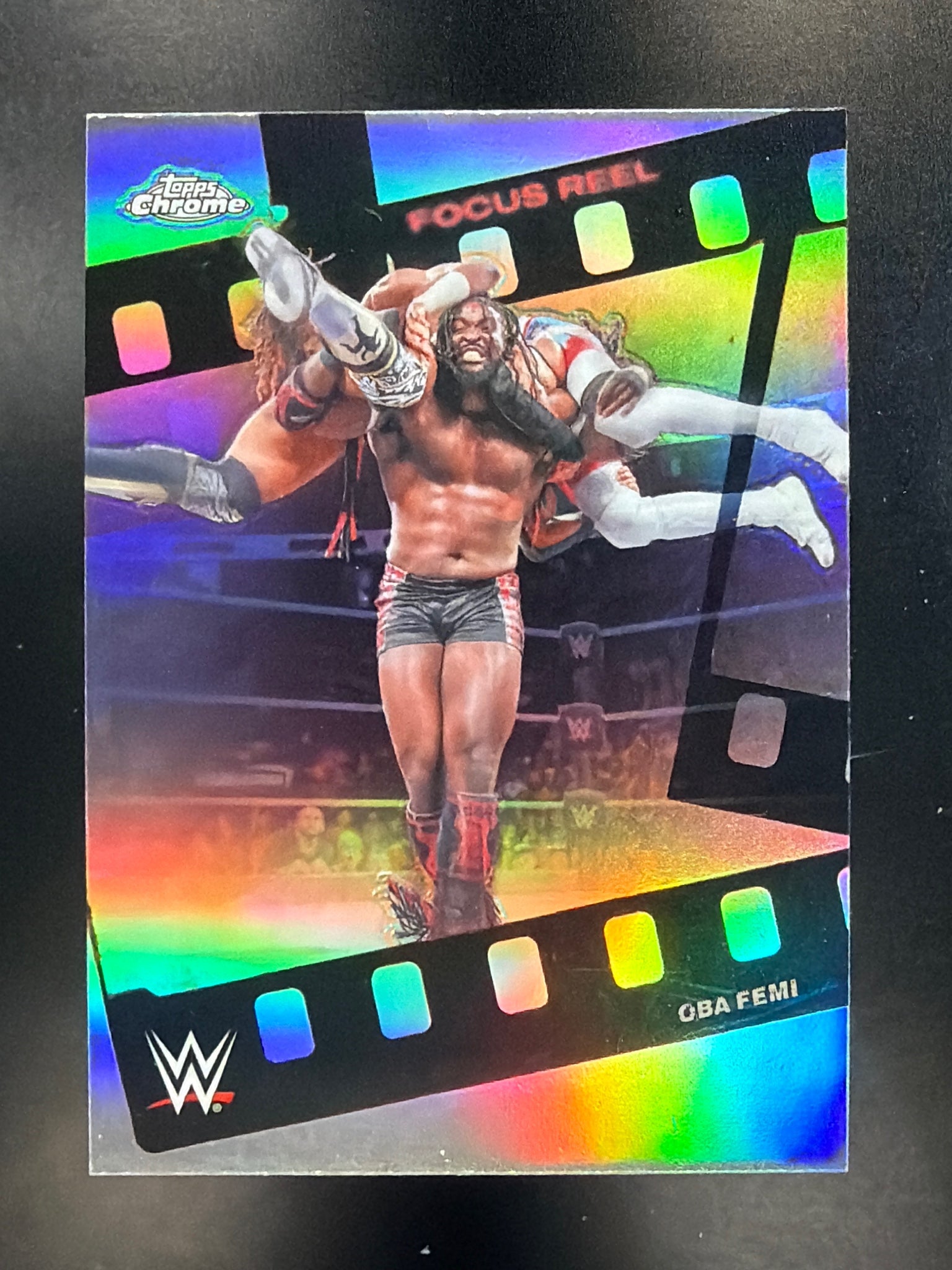2026 Topps Chrome WWE #FR-15 Oba Femi Focus Reel Refractor