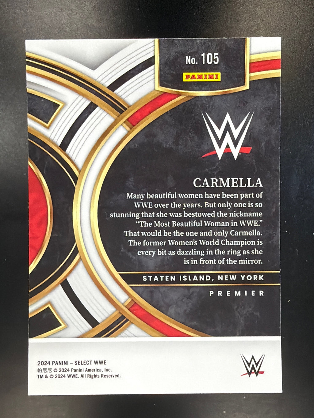2024 Panini Select WWE #105 Carmella