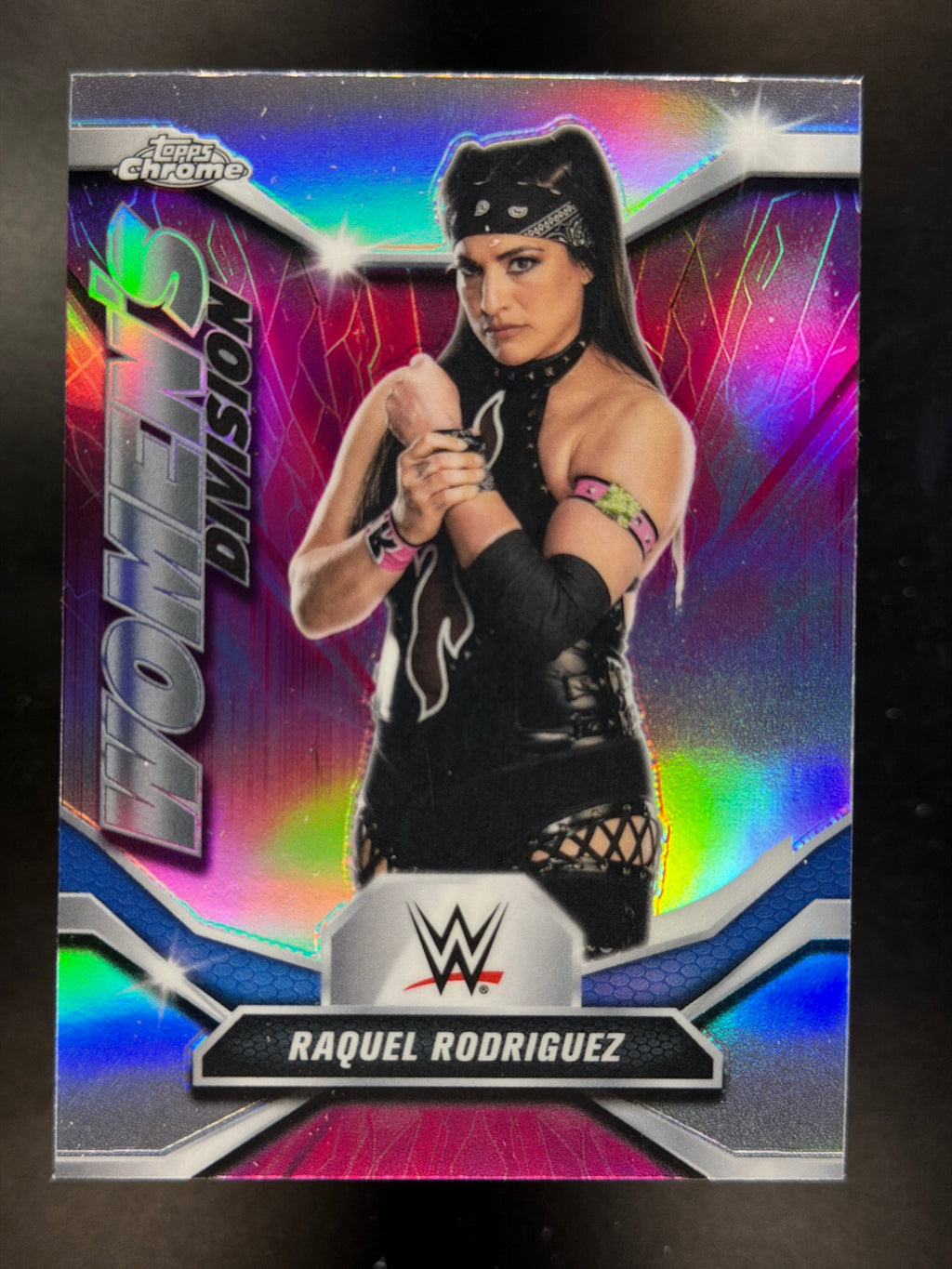 2026 Topps Chrome WWE #WDV-28 Raquel Rodriguez Women's Division Refractor